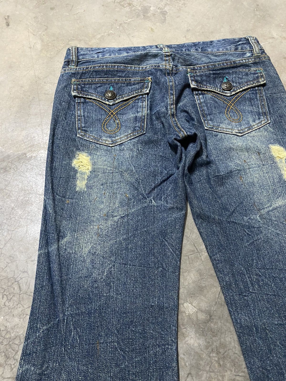Hysteric Glamour × If Six Was Nine × Japanese Brand Flare Jeans Japan Grunge Denim p71 Size US 30 / EU 46 - 15 Thumbnail