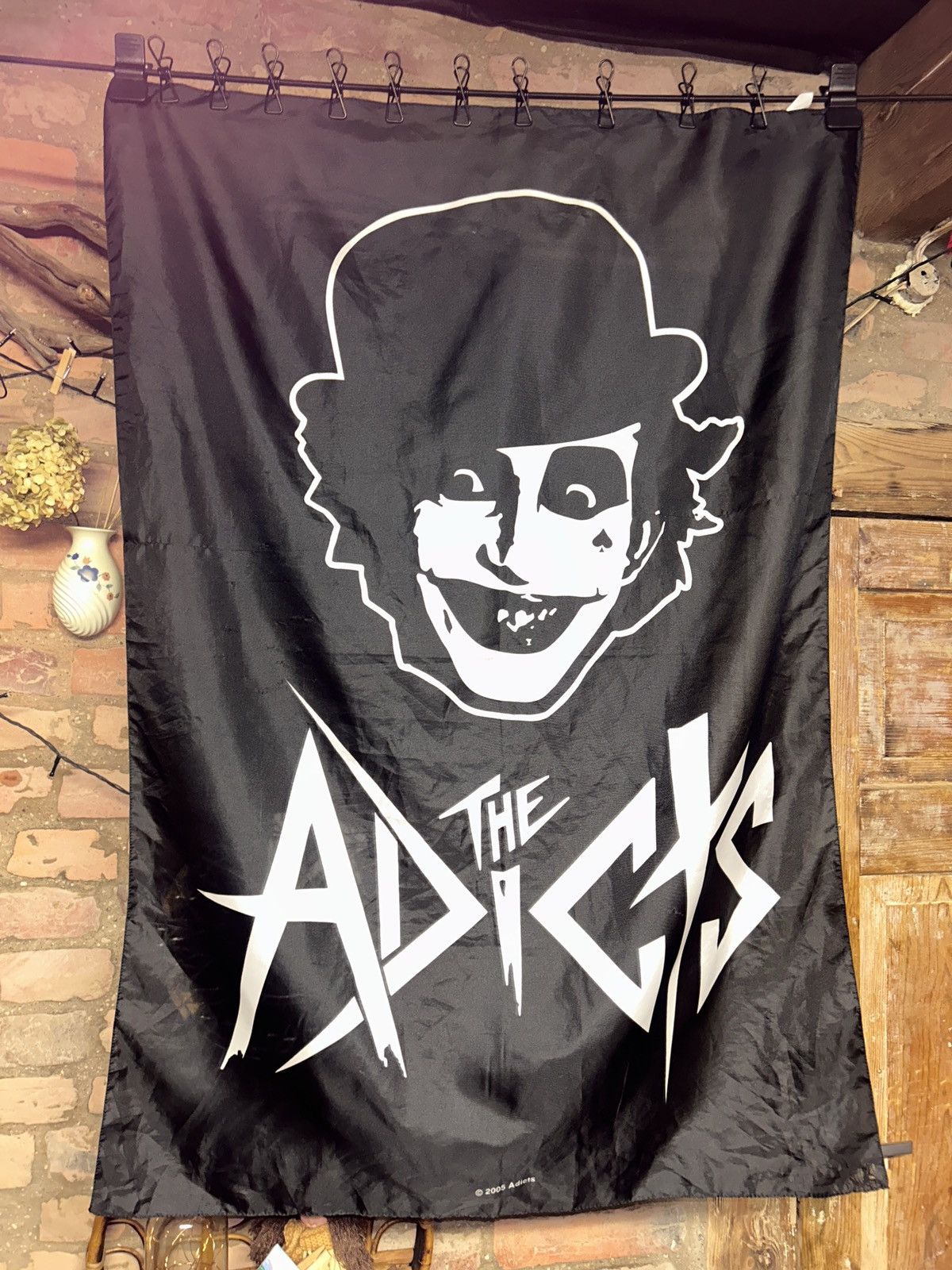 Band Tees Vintage The Addicts 2005 Band Logo Flag Poster Banner Size ONE SIZE - 1 Thumbnail