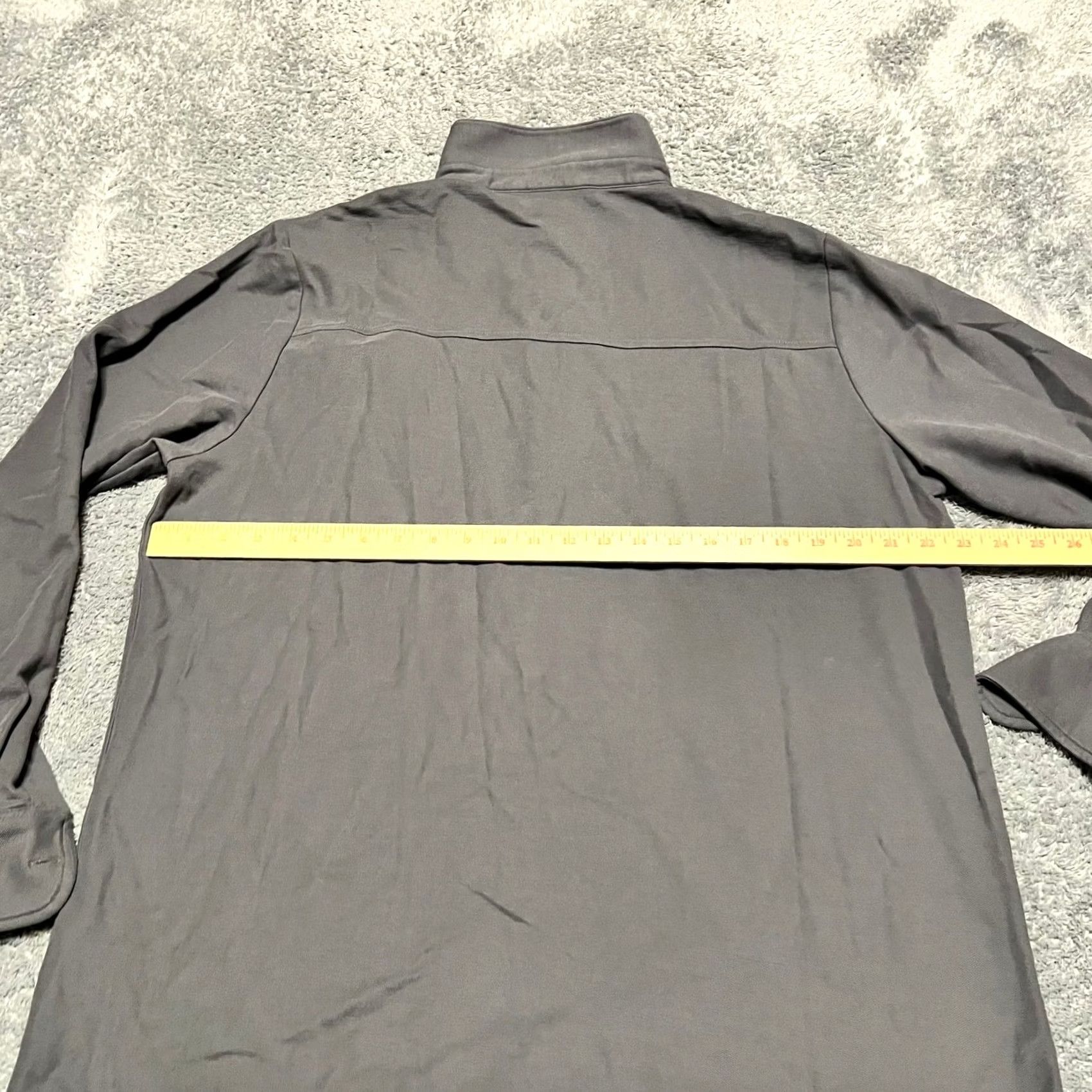 Vintage Criquet Polo Shirt Mens XL Grey Long Sleeve 100% Pima Cotton Solid Golf Size US XL / EU 56 / 4 - 4 Thumbnail