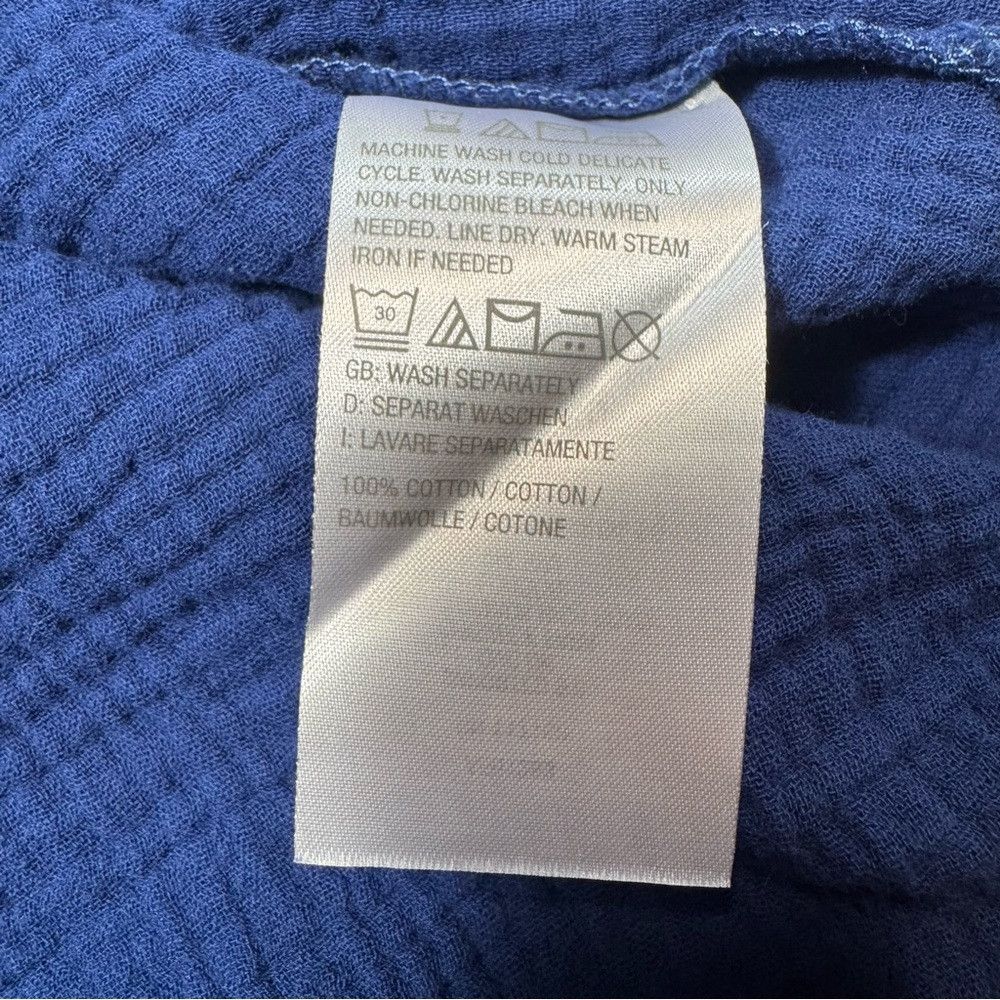Other New Belle Beach by Kim Gravel Gauze V-Neck Nautical Navy Co Size XS / US 0-2 / IT 36-38 - 9 Thumbnail