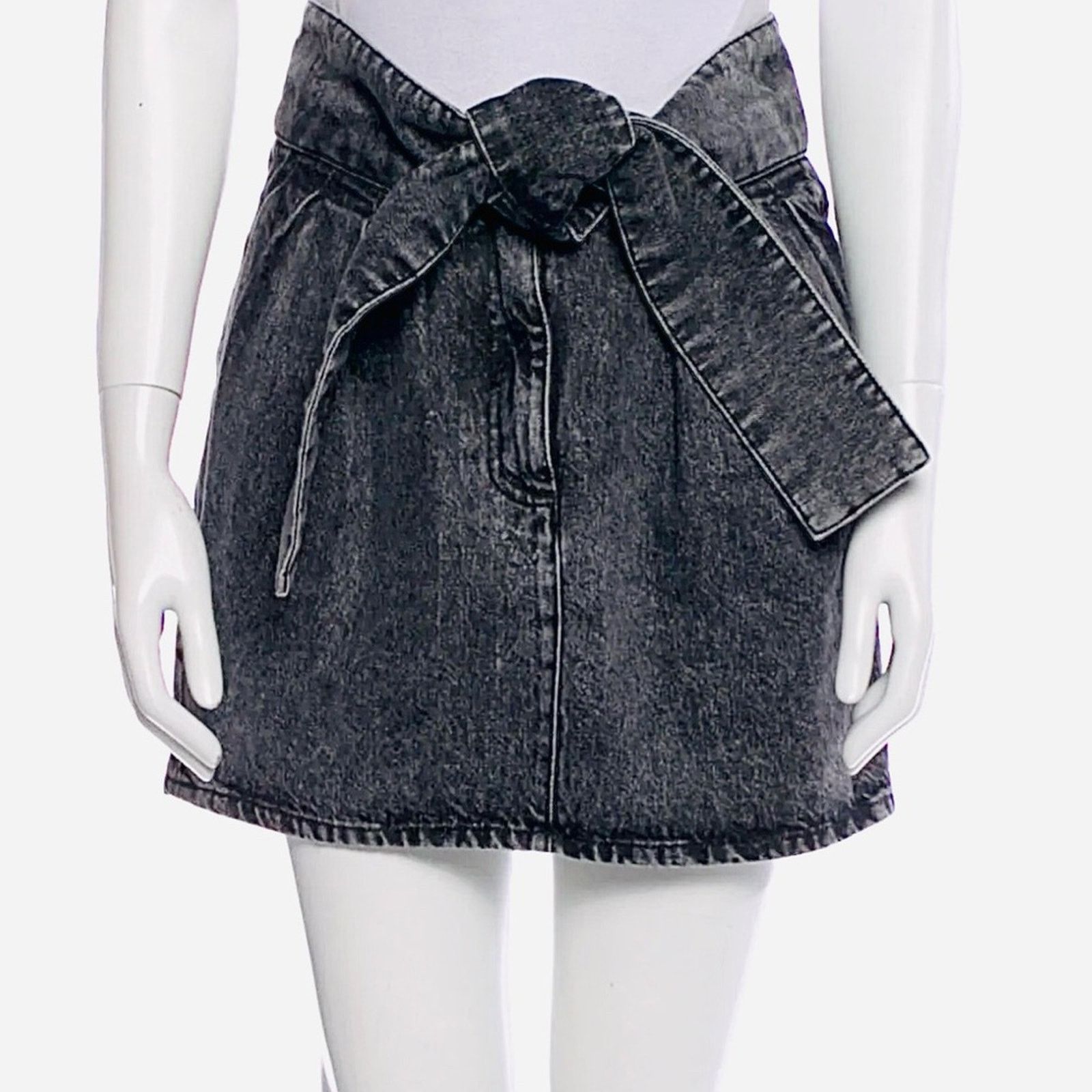 Iro NWT IRO Dark Gray Denim Skirt size 4 (FR 36) Size 26" / US 2 / IT 38 - 7 Thumbnail