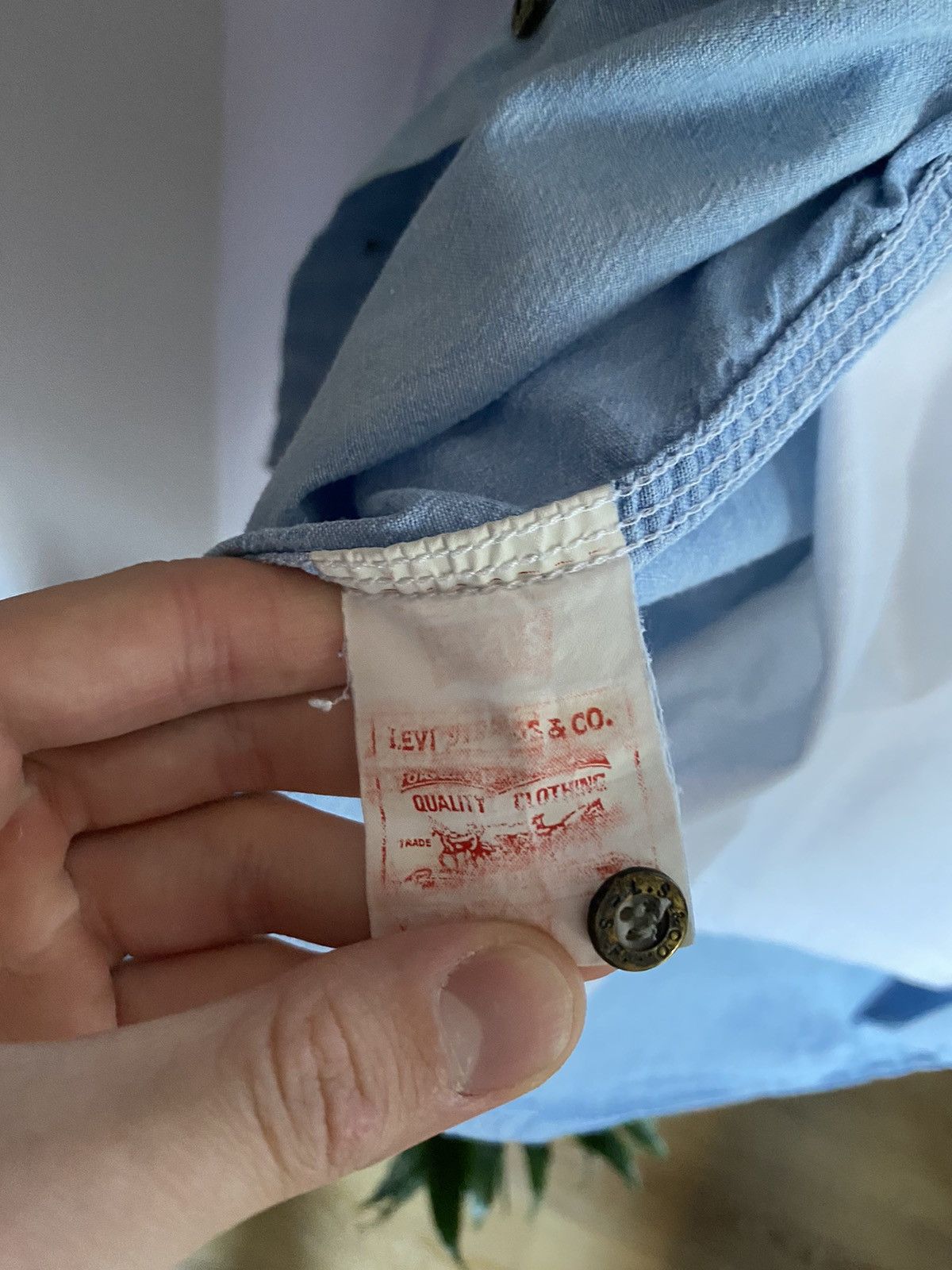 Levi's × Levi's Made & Crafted × Levi's Vintage Clothing Vtg Levis Button Up Blue Denim Shirt Size US M / EU 48-50 / 2 - 11 Thumbnail