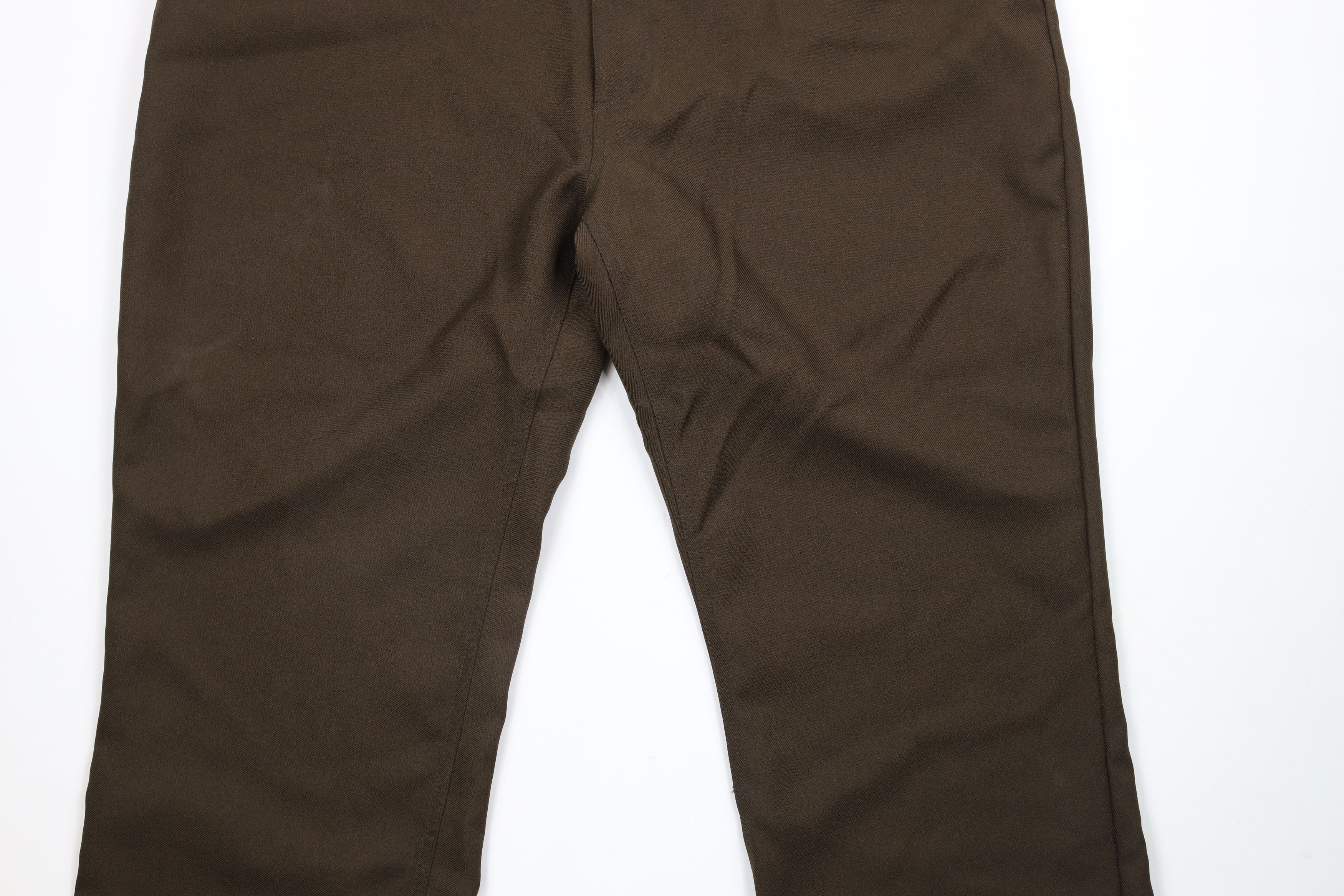 Vintage Vintage 90s Streetwear Front Knit Wide Leg Chino Pants Brown Size US 44 / EU 60 - 3 Thumbnail