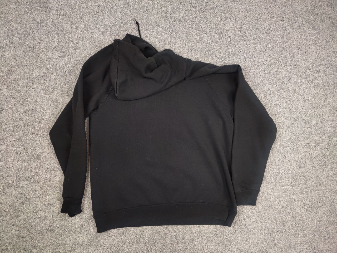 Fruit Of The Loom Vintage 90's fruit of the loom Black Faded Hoodie USA Style Size US XL / EU 56 / 4 - 11 Thumbnail