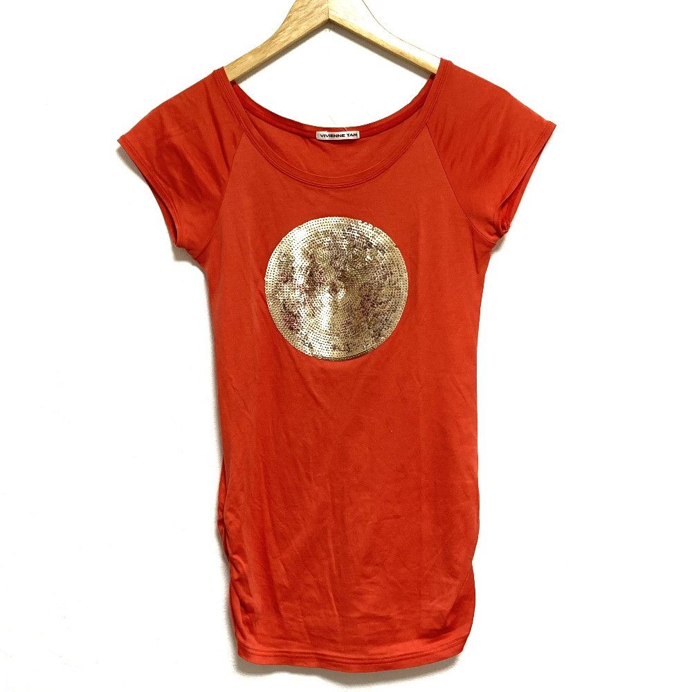 Other VIVIENNE TAM Sequin Shirring Short Sleeve T-shirt Textile T-Shirts DUTY FREE for USA