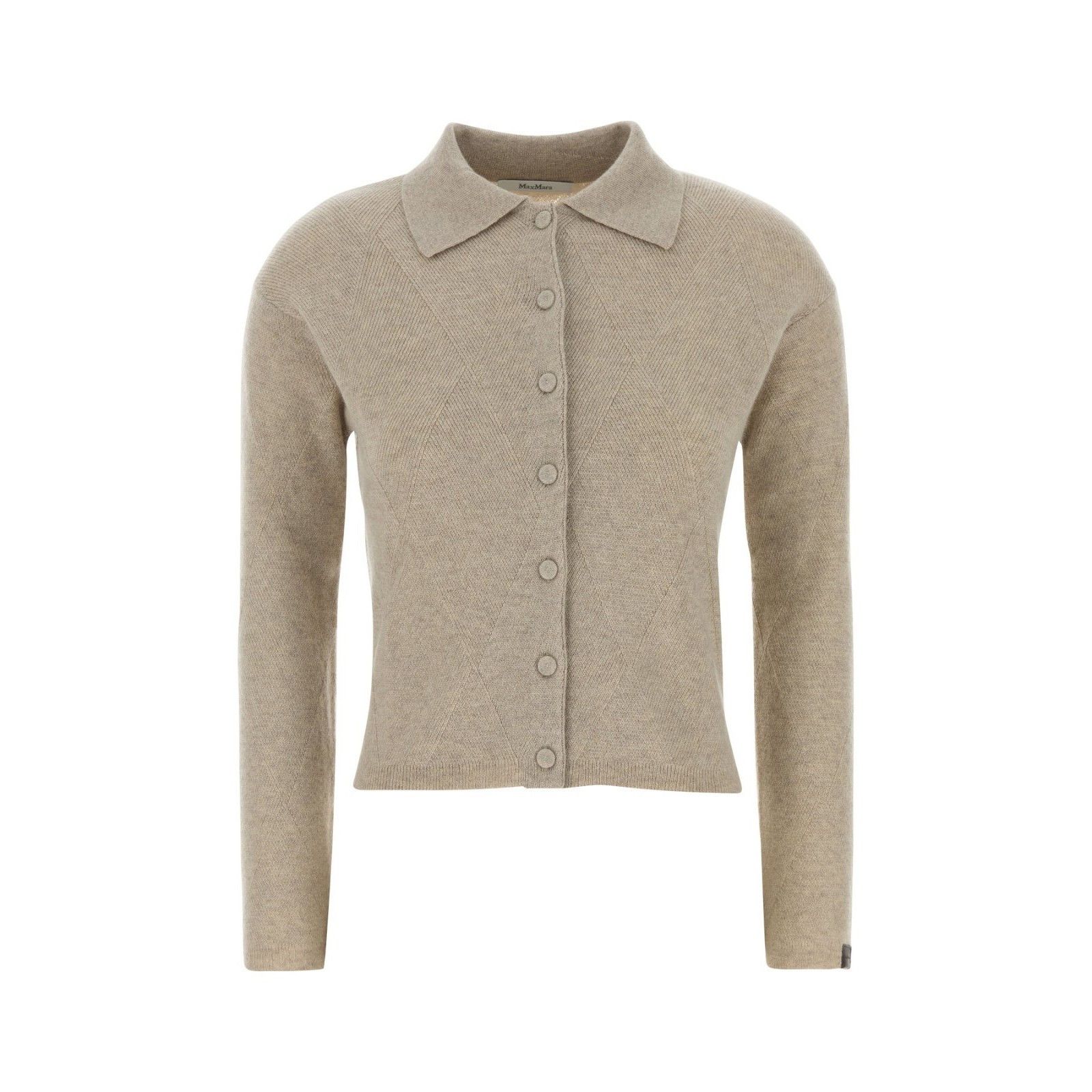 MAX MARA Sand Cashmere Cardigan New And Authentic (Women's s