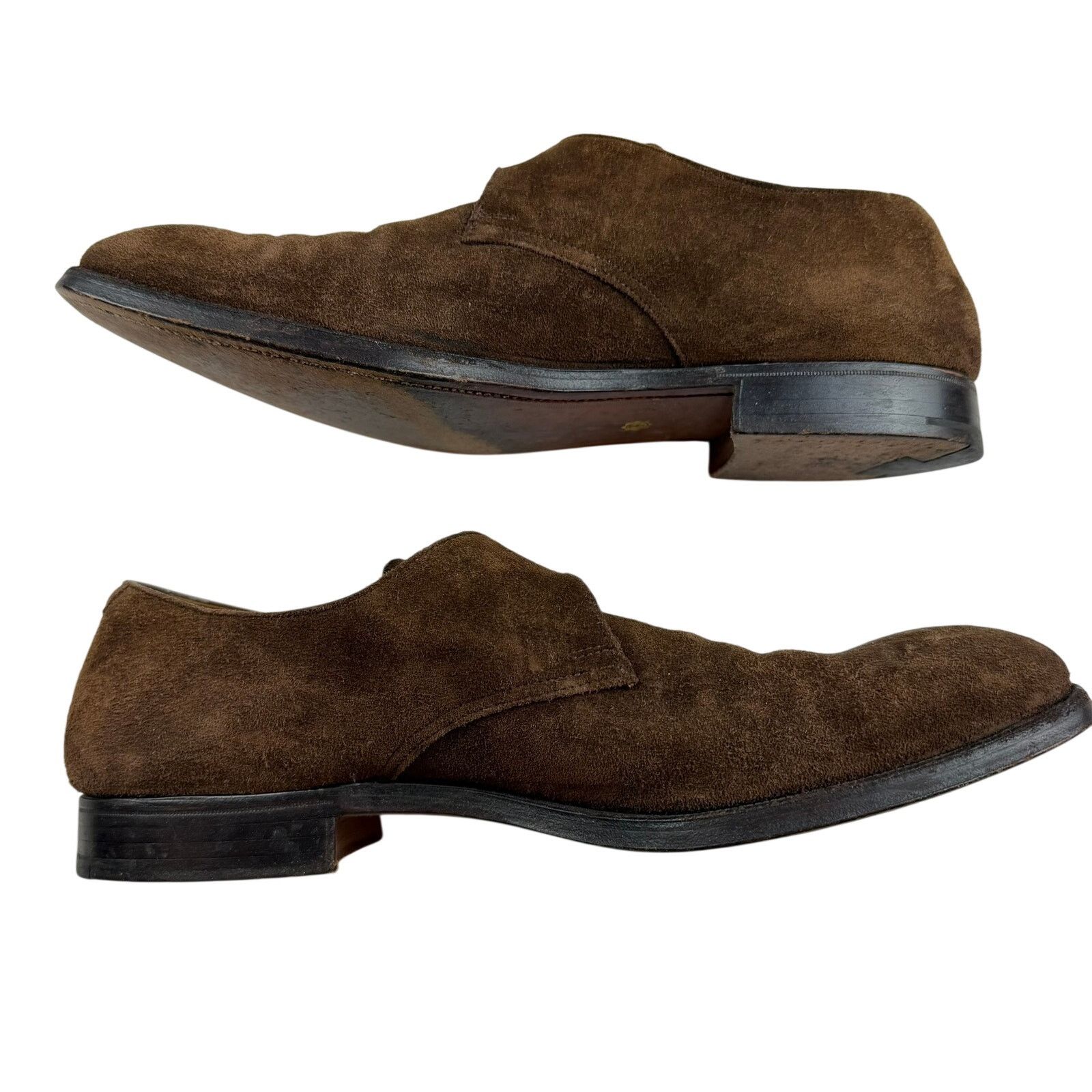 Tom James Tom James Laxton Suede Monk Strap Shoes 10.5D England Size US 10.5 / EU 43-44 - 4 Thumbnail