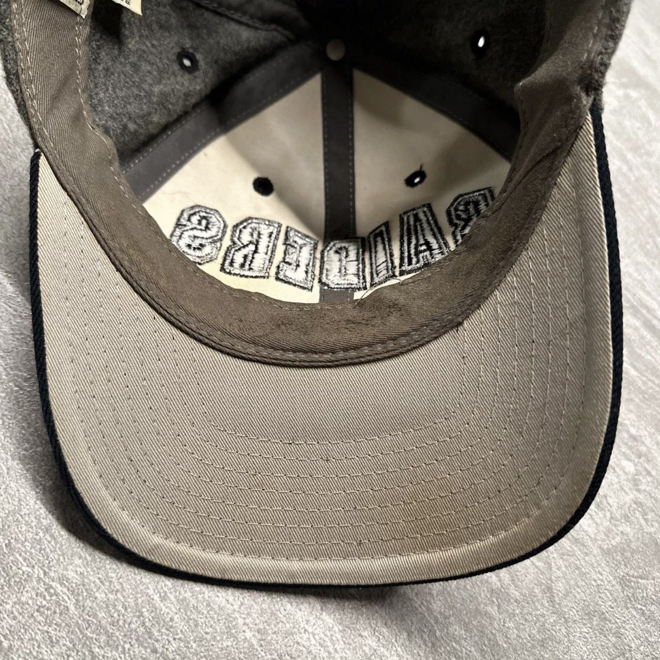 NFL × Vintage Vintage 90s Oakland Raider Football Wool Blend Hat Strapback Size ONE SIZE - 7 Thumbnail