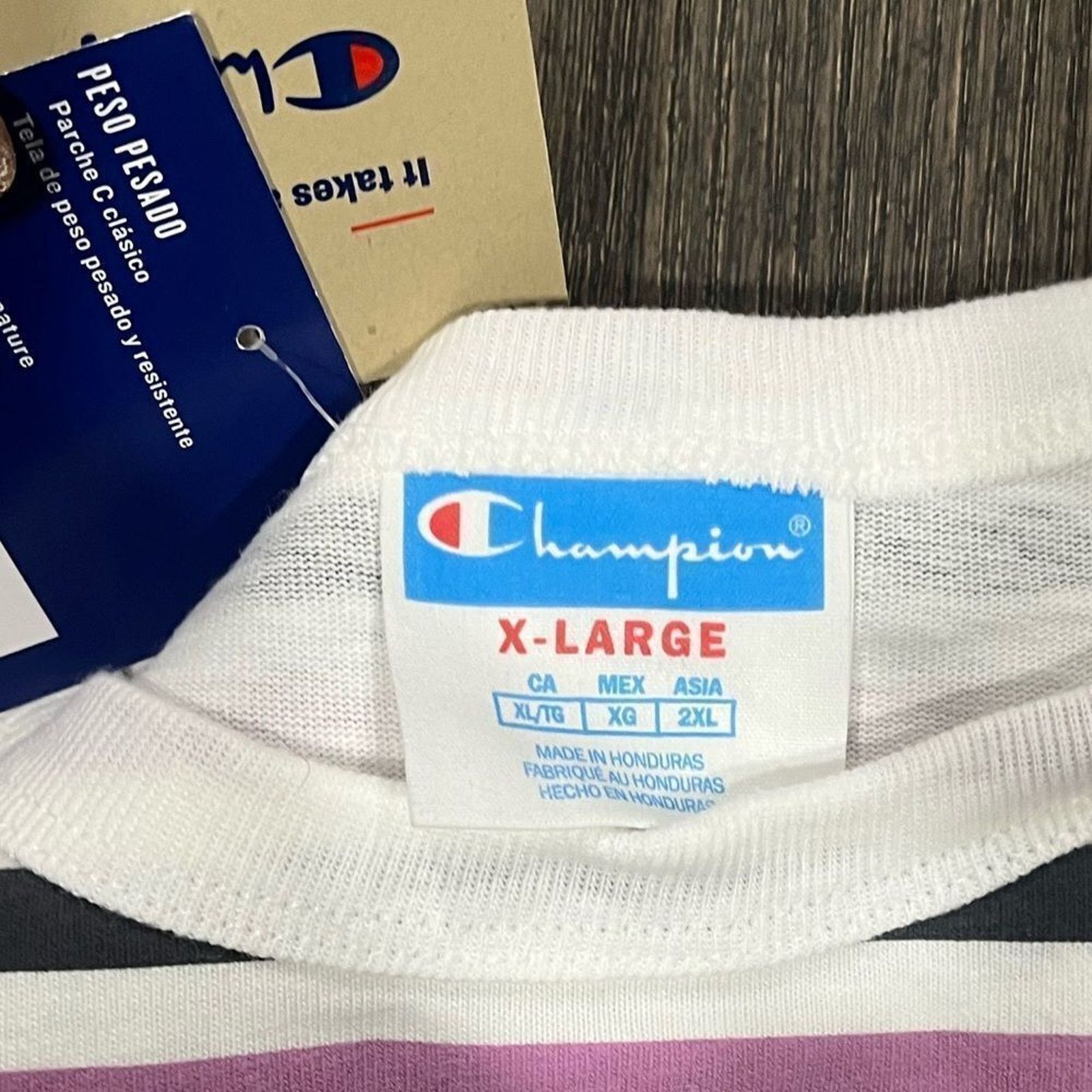 Champion NWT Champion Black Pink Striped Crop Top - Size XL Size XL / US 12-14 / IT 48-50 - 3 Thumbnail