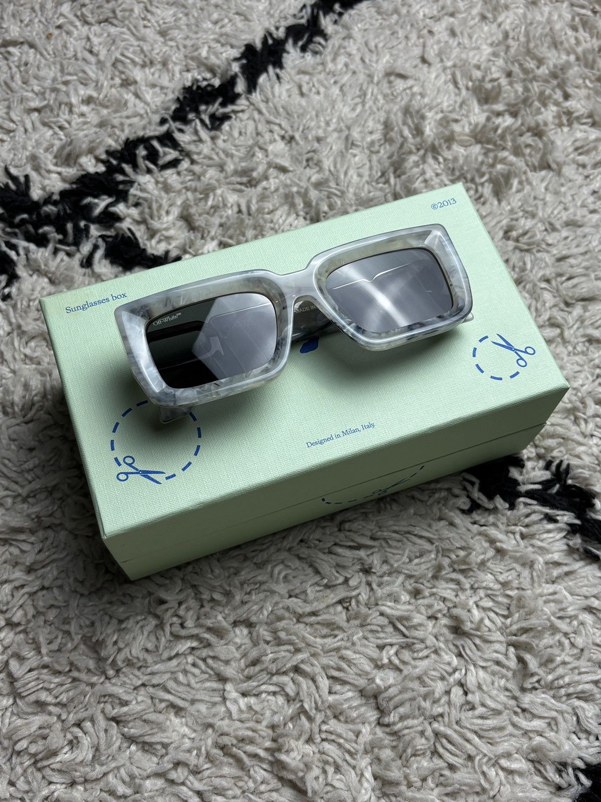 Off-White Off-White Marble Boston Sunglasses Unisex Virgil Rare Size ONE SIZE - 1 Thumbnail