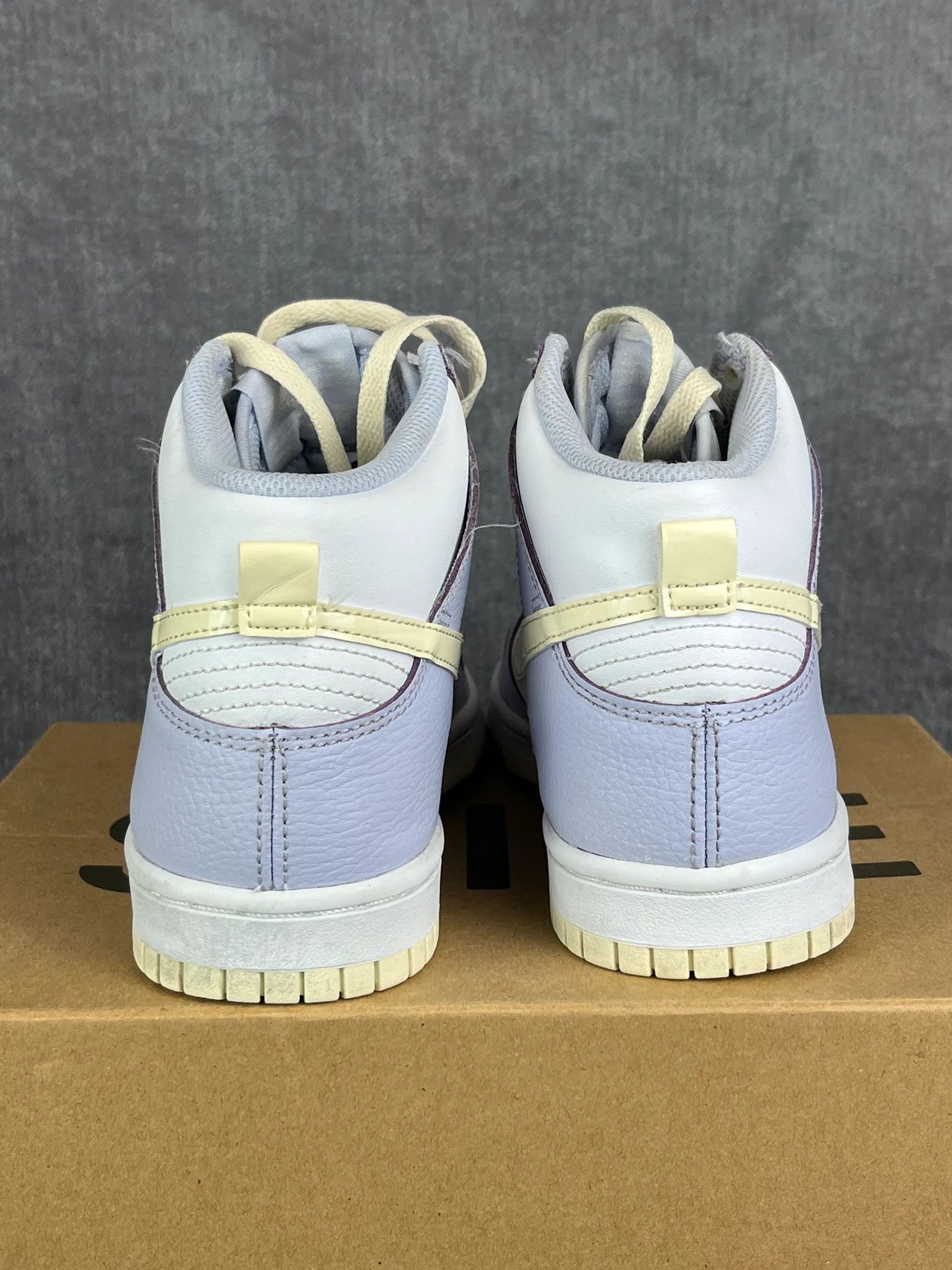Nike Nike Dunk High pastel blue cream vintage sneakers Size US 5 / EU 37 - 4 Thumbnail