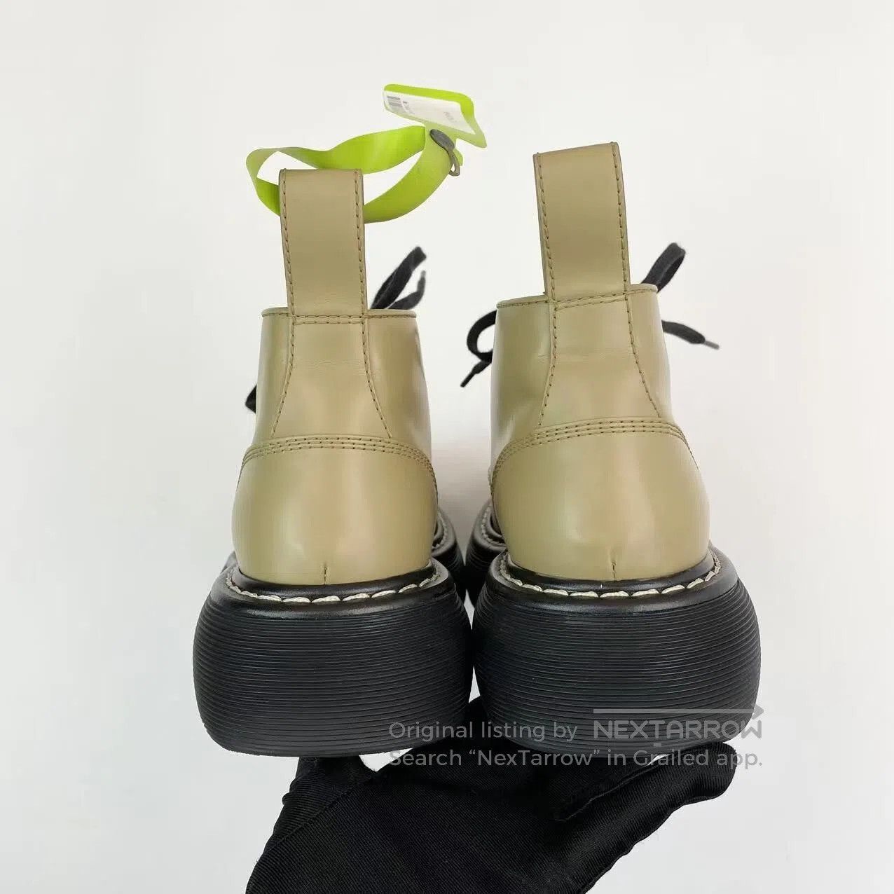 Bottega Veneta Bottega Veneta Avocado-colored Martin boots| Size US 5.5 / IT 35.5 - 5 Thumbnail