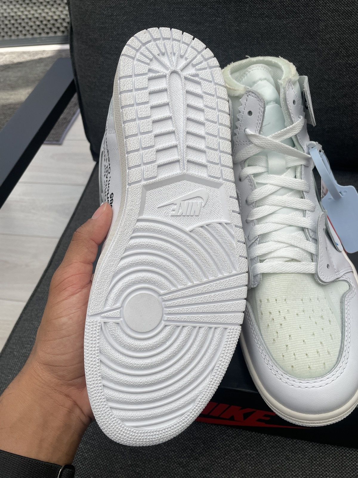 Jordan Brand Nike Air Jordan 1 x Off-White “NRG” Europe Exclusive Size US 11 / EU 44 - 20 Thumbnail