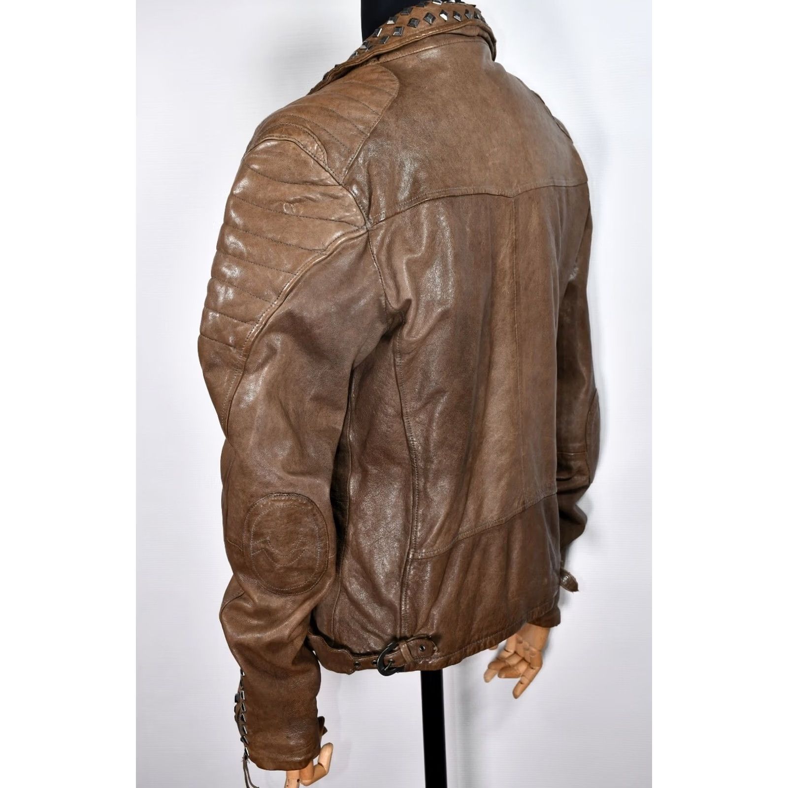 True Religion TRUE RELIGION Jacket Men Biker Leather 3XL Studded Brown Size 3XL Regular Jacket Mens Leather Biker 3XL Brown Studded False content removed Size US XXL / EU 58 / 5 - 7 Thumbnail