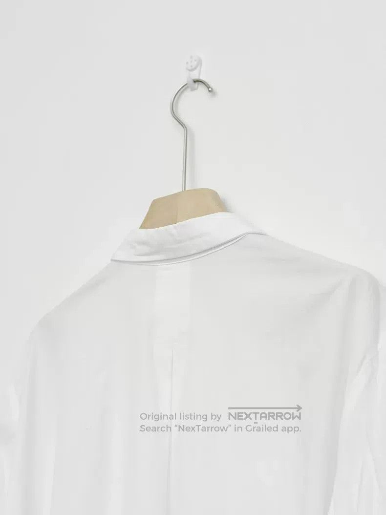 Yohji Yamamoto Yohji Yamamoto White shirred lace-up asymmetric silhouette Size US L / EU 52-54 / 3 - 4 Thumbnail