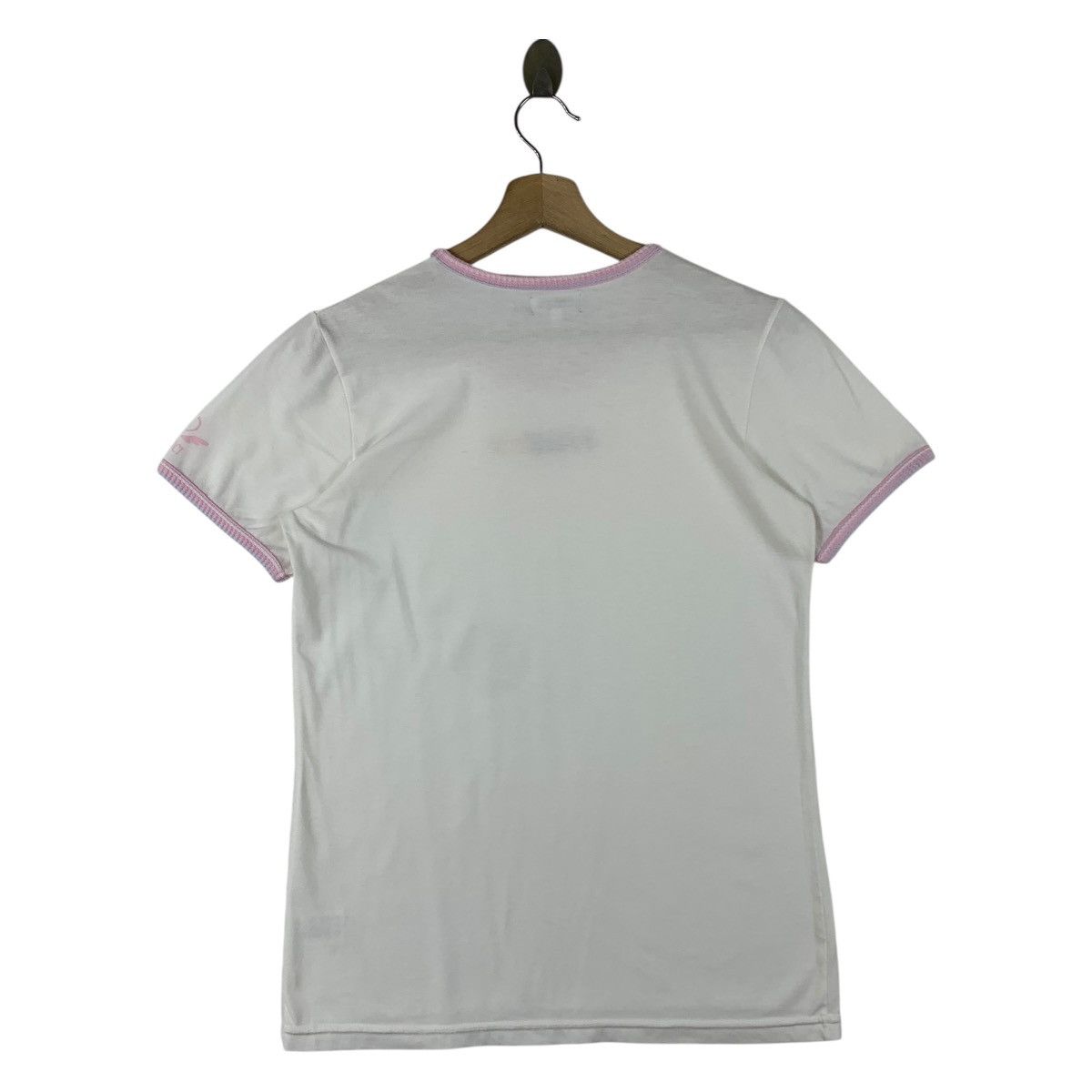 Fiorucci × Vintage Vintage FIORUCCI Centre embroidery multicolour spellout tee Size L / US 10 / IT 46 - 4 Thumbnail