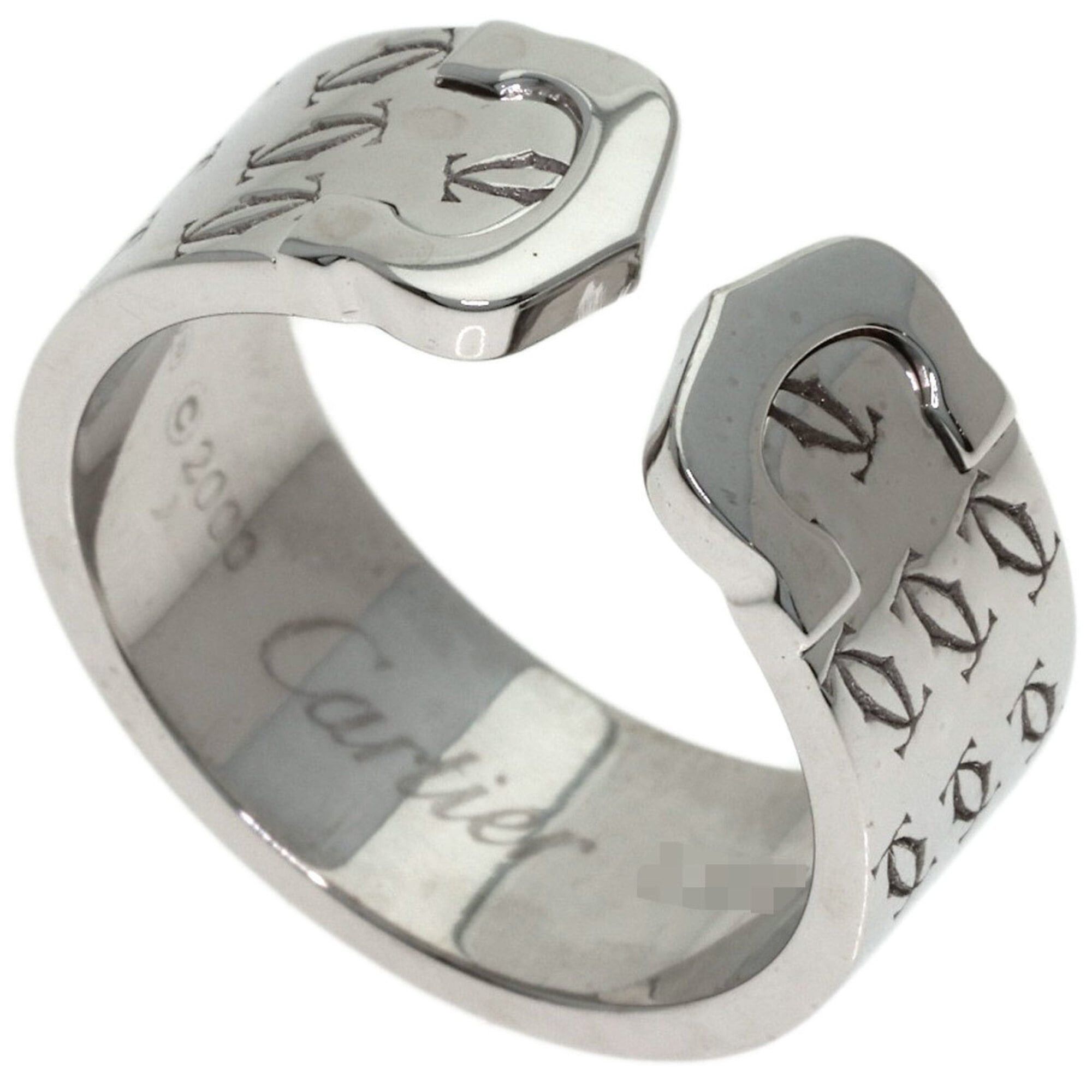 Cartier Cartier 2C Ring, 2000 Christmas Limited Edition, #55, 18K White Gold, Women's CARTIER Size ONE SIZE - 1 Thumbnail