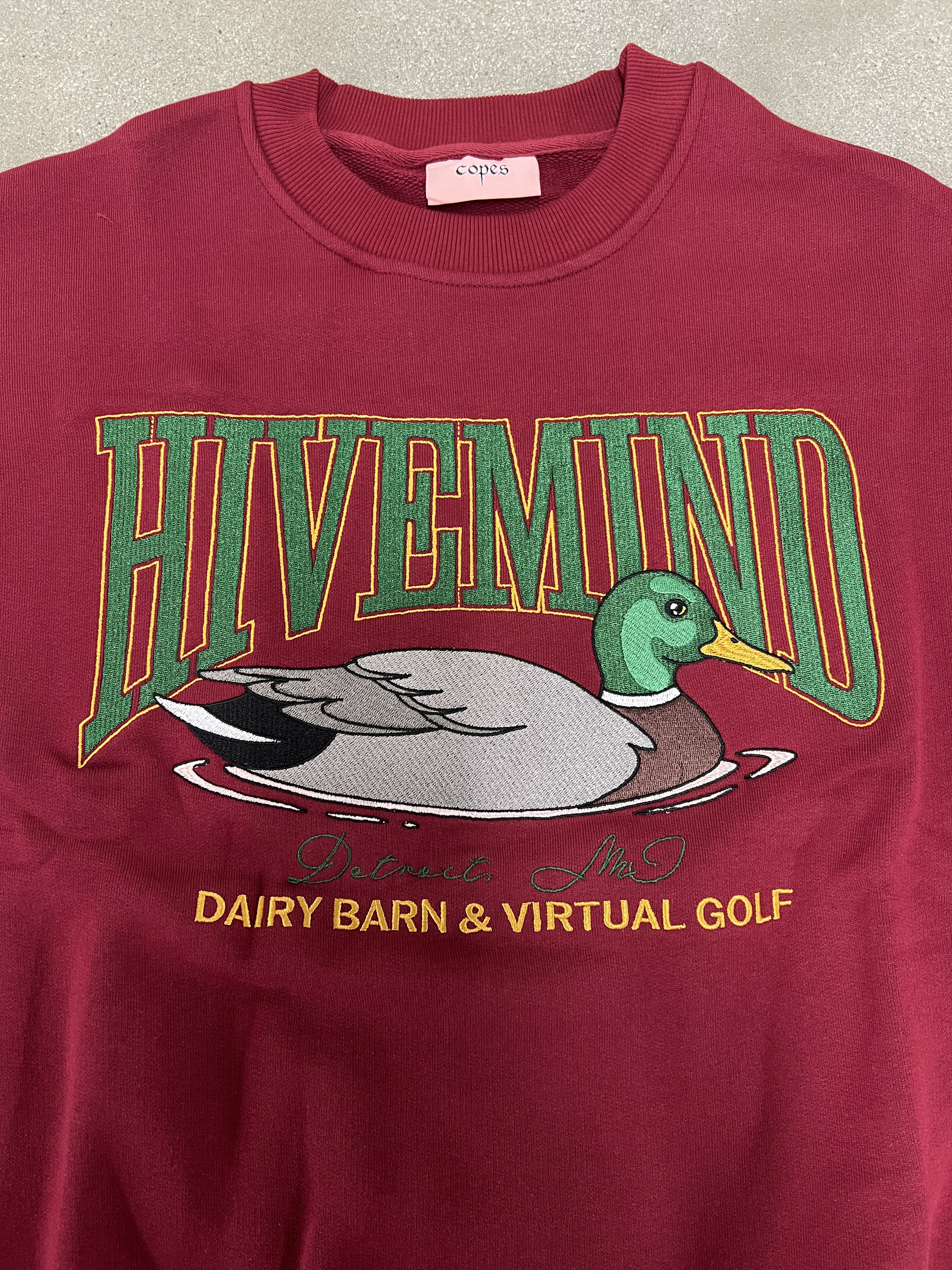 Copes Hivemind French Terry Stitched Duck Crewneck Size US XXL / EU 58 / 5 - 2 Thumbnail