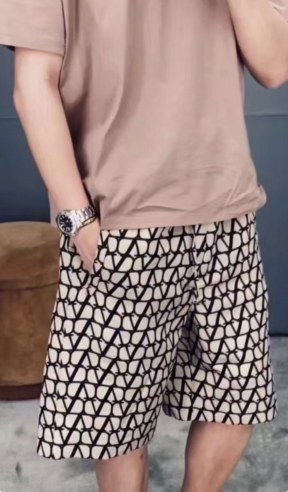 Valentino Toile Iconographe Silk Bermuda Shorts size46 Size US 30 / EU 46 - 4 Thumbnail