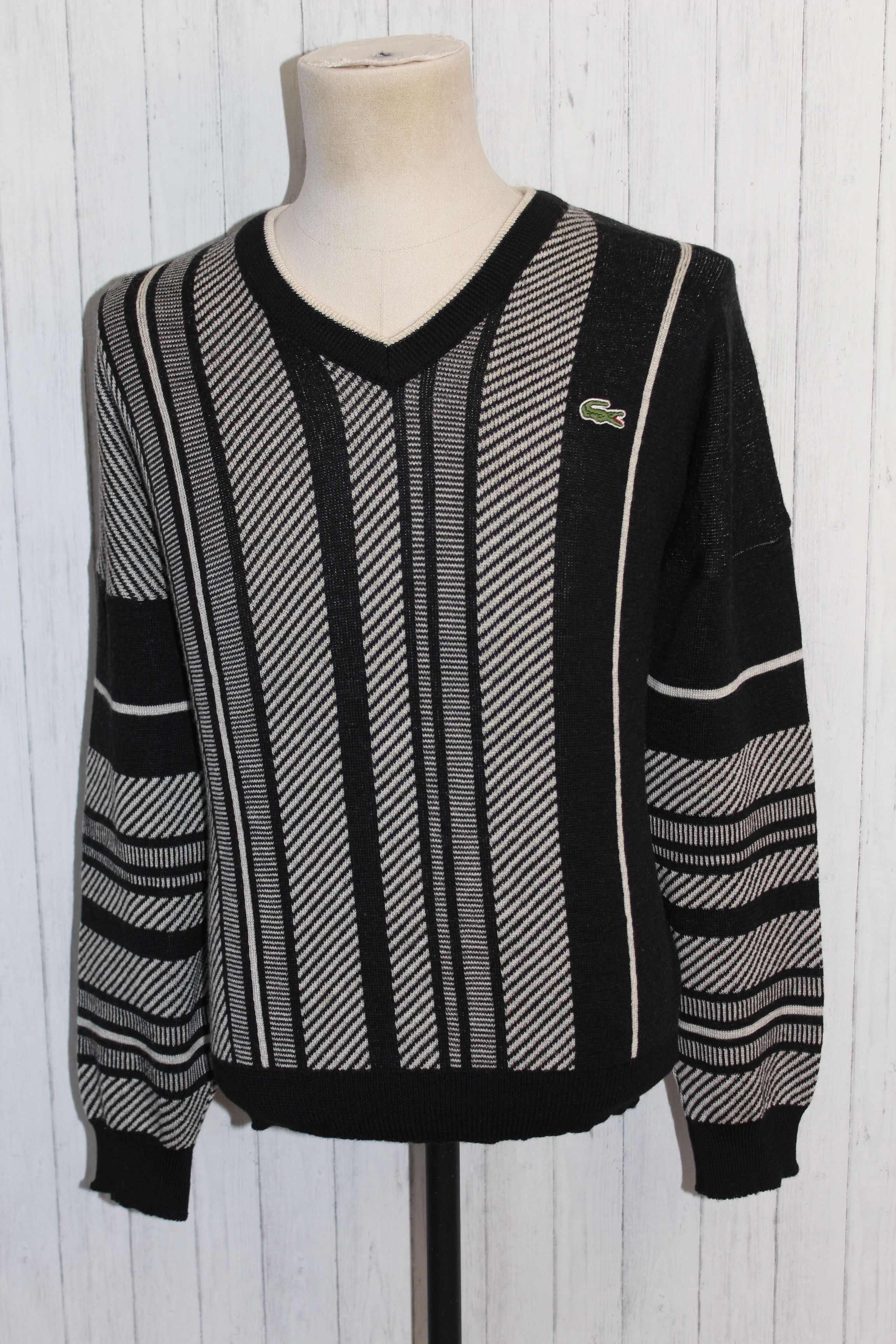 Lacoste LACOSTE Vintage 90's Knitted Cardigan Sweater Size US XXL / EU 58 / 5 - 1 Thumbnail