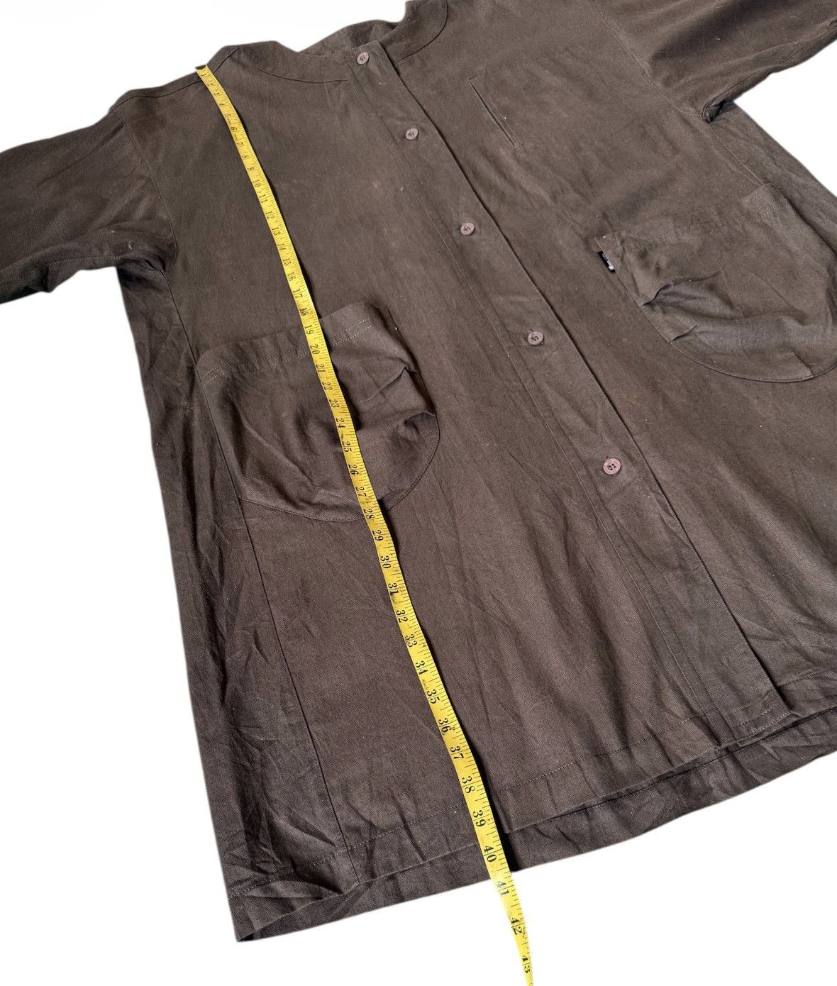Issey Miyake Issey Miyake Long Jacket Coat Brown Size US XXL / EU 58 / 5 - 7 Thumbnail
