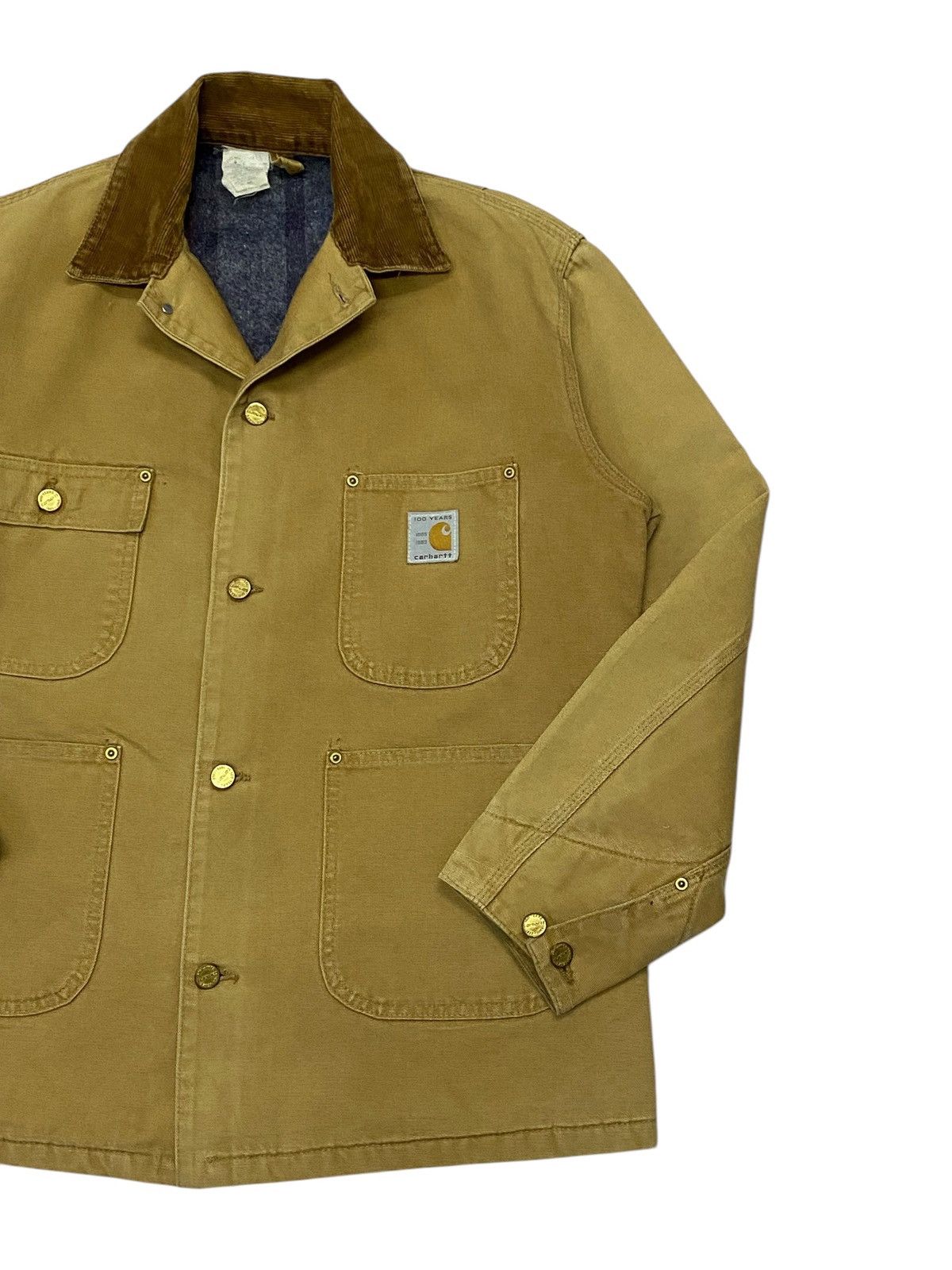 Carhartt × Vintage Carhatt 100 Anniversary Duck Canvas Chore Blanket Jacket Size US L / EU 52-54 / 3 - 8 Thumbnail