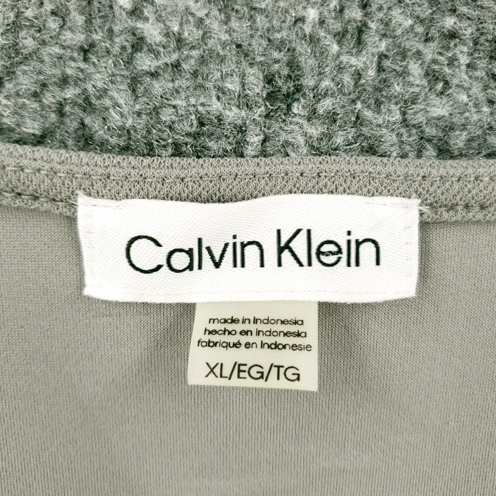 Vintage Calvin Klein Top Womens XL Gray Short Sleeve V Neck Pullover Stretch Size XL / US 12-14 / IT 48-50 - 6 Thumbnail