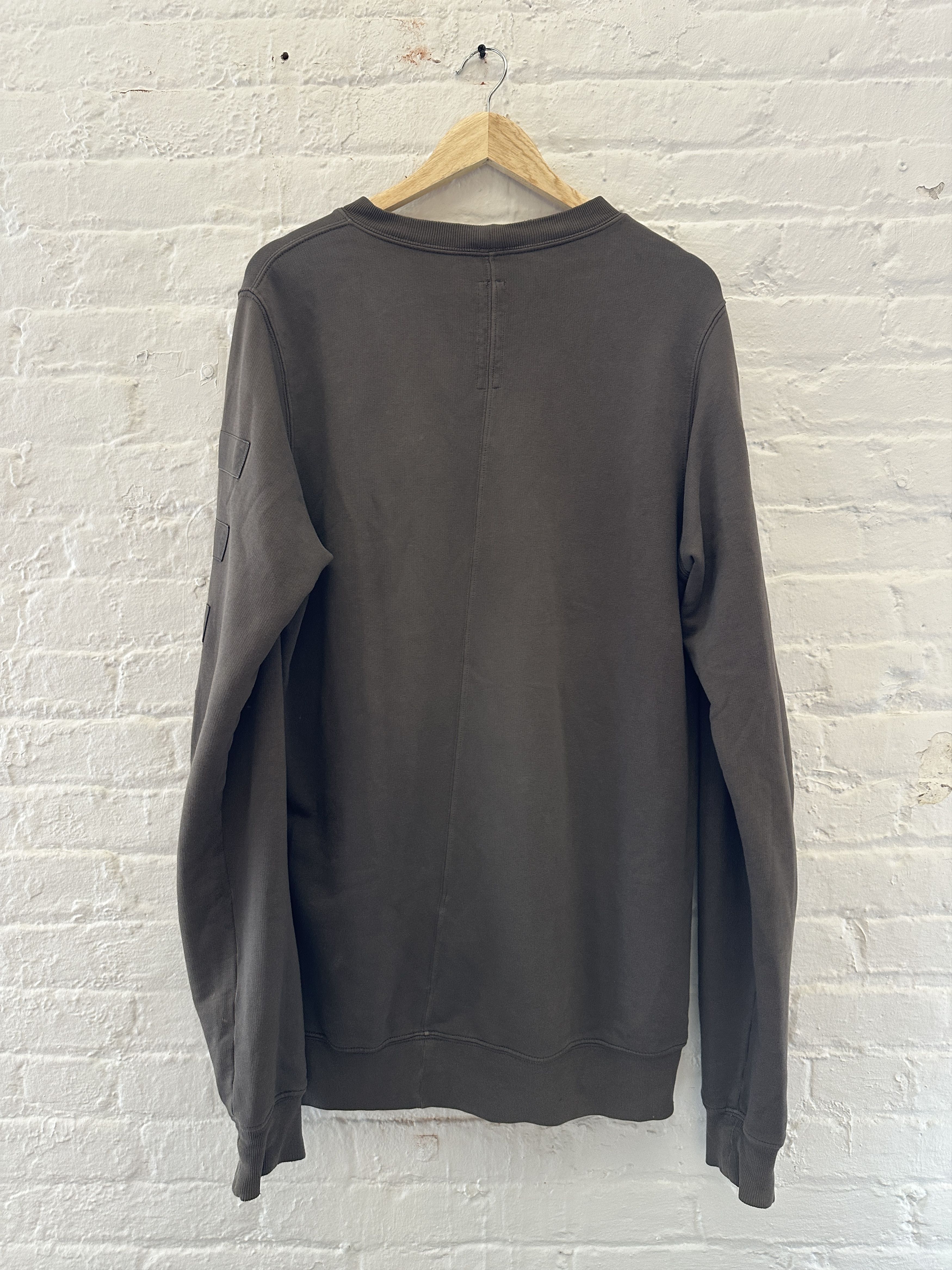 Rick Owens Rick Owens Drkshdw Patched Arm Crewneck Size US L / EU 52-54 / 3 - 6 Thumbnail