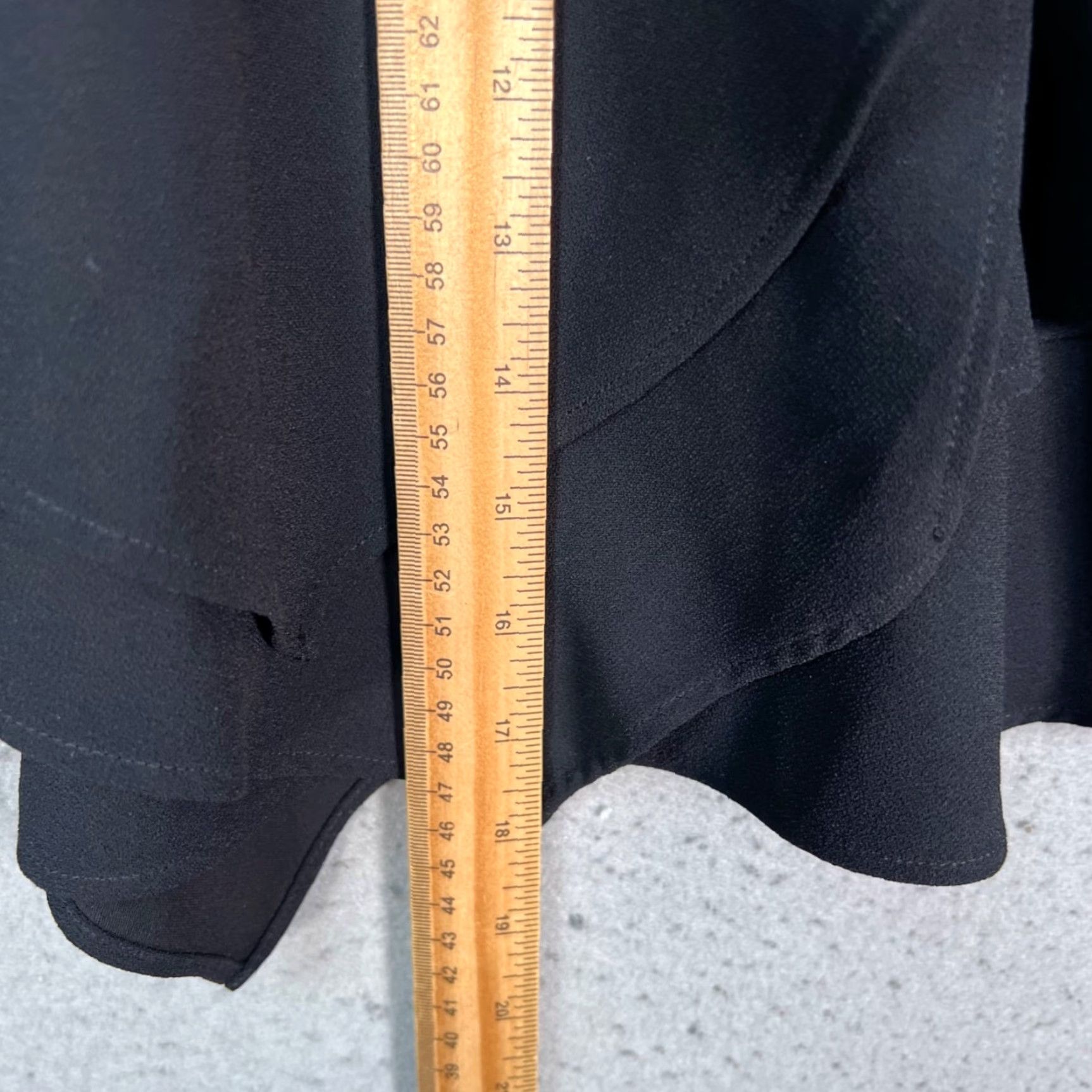 Iro IRO Womens Skirt Short Wrap Asymmetric Ruffle D-Ring Black 36 XS? (Note: Original size 36, but avoid guessing) Size 25" / US 0 / IT 36 - 6 Thumbnail