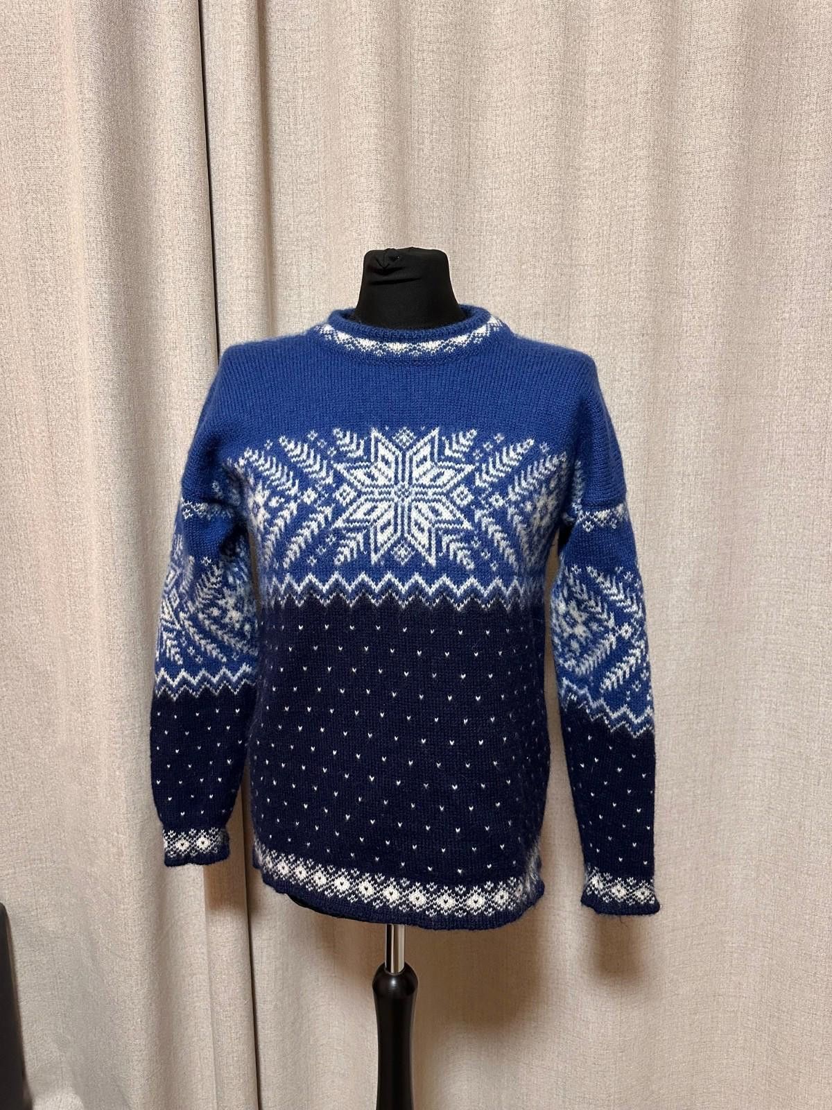 Dale Of Norway Dale of Norway Blue and White Snowflake Sweater Men's Sz M Size US M / EU 48-50 / 2 - 1 Thumbnail
