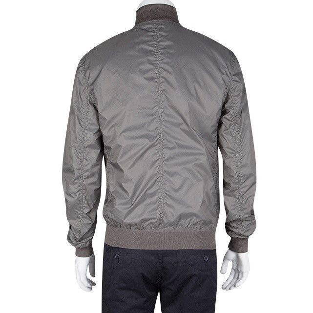 Burberry Burberry Brit Stonewashed Grey Zip Front Bomber Jacket Size US S / EU 44-46 / 1 - 21 Thumbnail