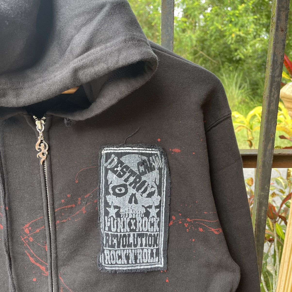 Dream And Destroy × Japanese Brand 🔥🇯🇵Destroy Big Skull Punk Bondage Full Zipper Sweater Hoodie Size US M / EU 48-50 / 2 - 6 Thumbnail