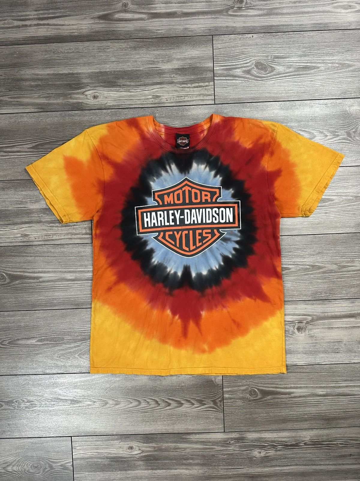 Harley Davidson Harley Davidson Tie Die Biker T Shirt Size US L / EU 52-54 / 3 - 1 Thumbnail