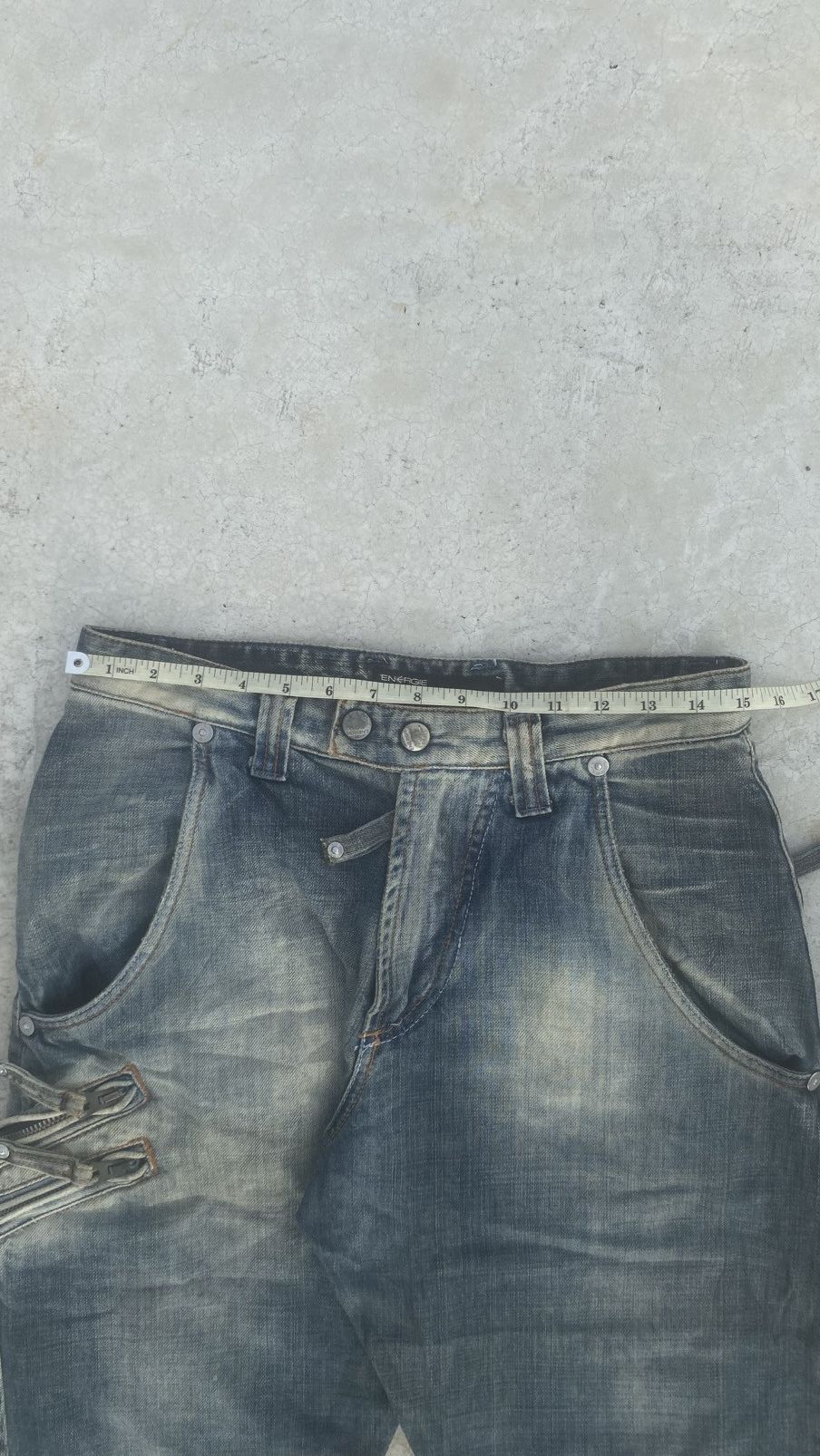 Energie Y2K Distressed MultiZip Energie x Sixty Denim Size US 29 - 16 Thumbnail