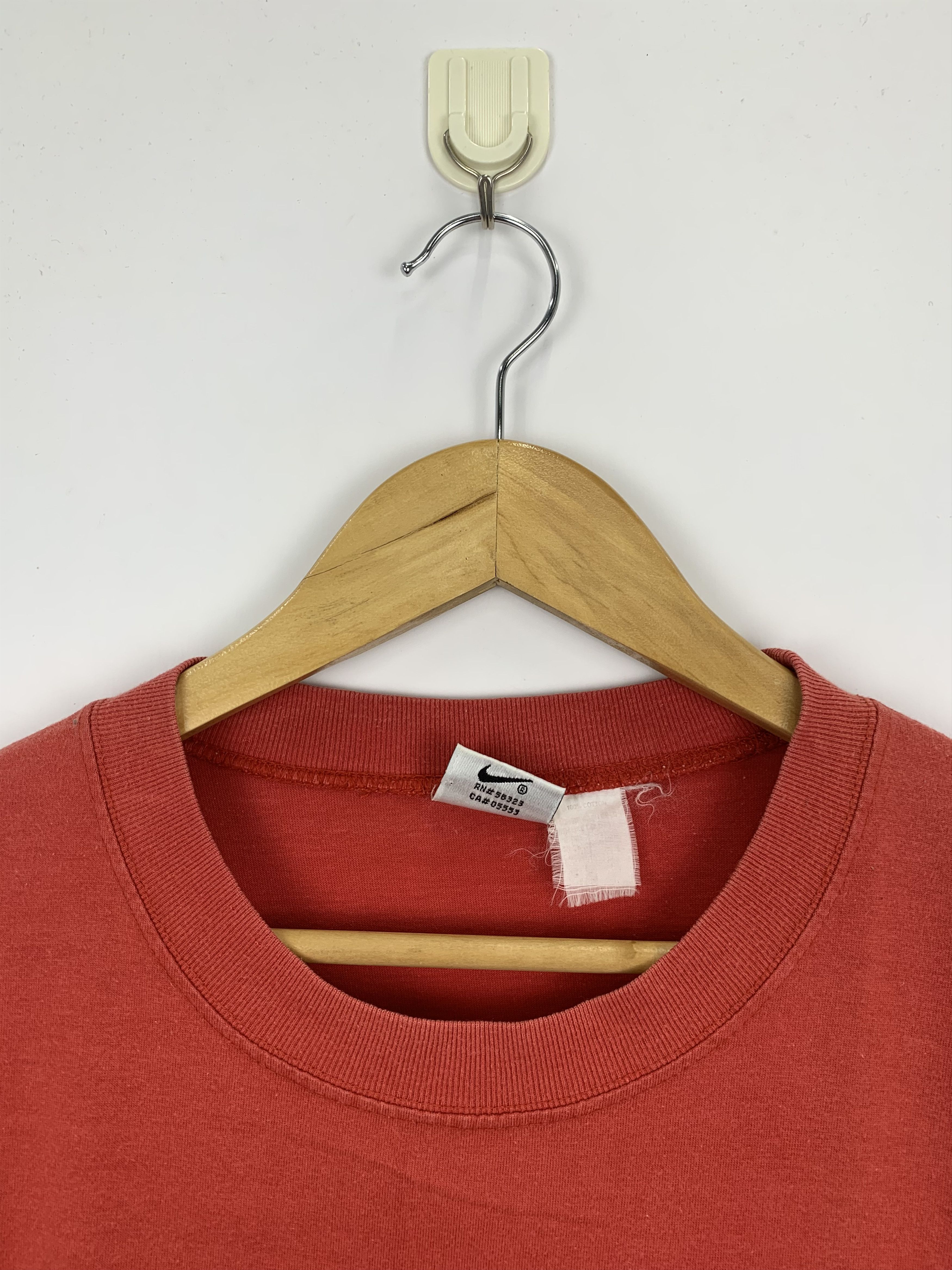 Nike × Vintage Vintage 90s Nike Small Swoosh Embroidery Tees TA0017 Size US M / EU 48-50 / 2 - 8 Thumbnail