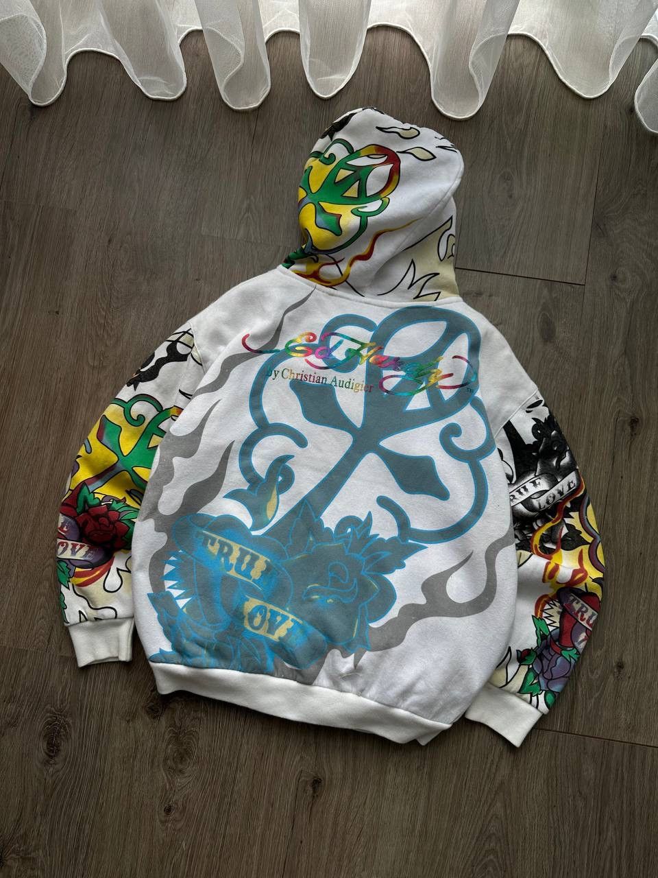 Christian Audigier × Ed Hardy × Vintage Vintage Ed Hardy Christian Audigier Hoodie Size US L / EU 52-54 / 3 - 16 Thumbnail