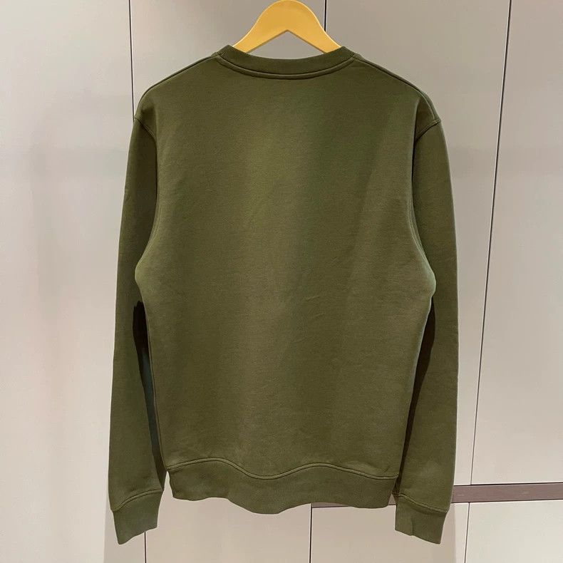 Loewe LOEWE New signature logo round neck hoodie in dark green Size XS / US 0-2 / IT 36-38 - 3 Thumbnail