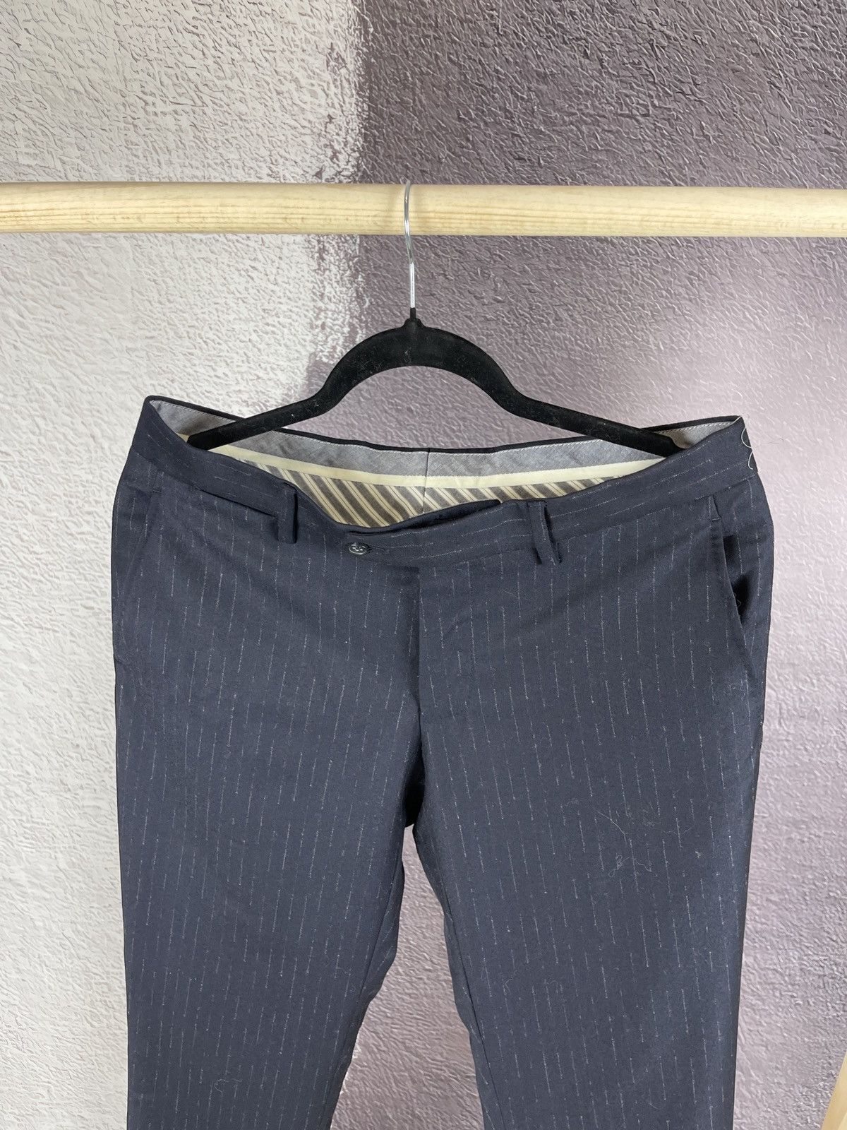 Tagliatore Tagliatore Reda navy blue striped wool super 100s 2 pcs suit Size 36R - 18 Thumbnail