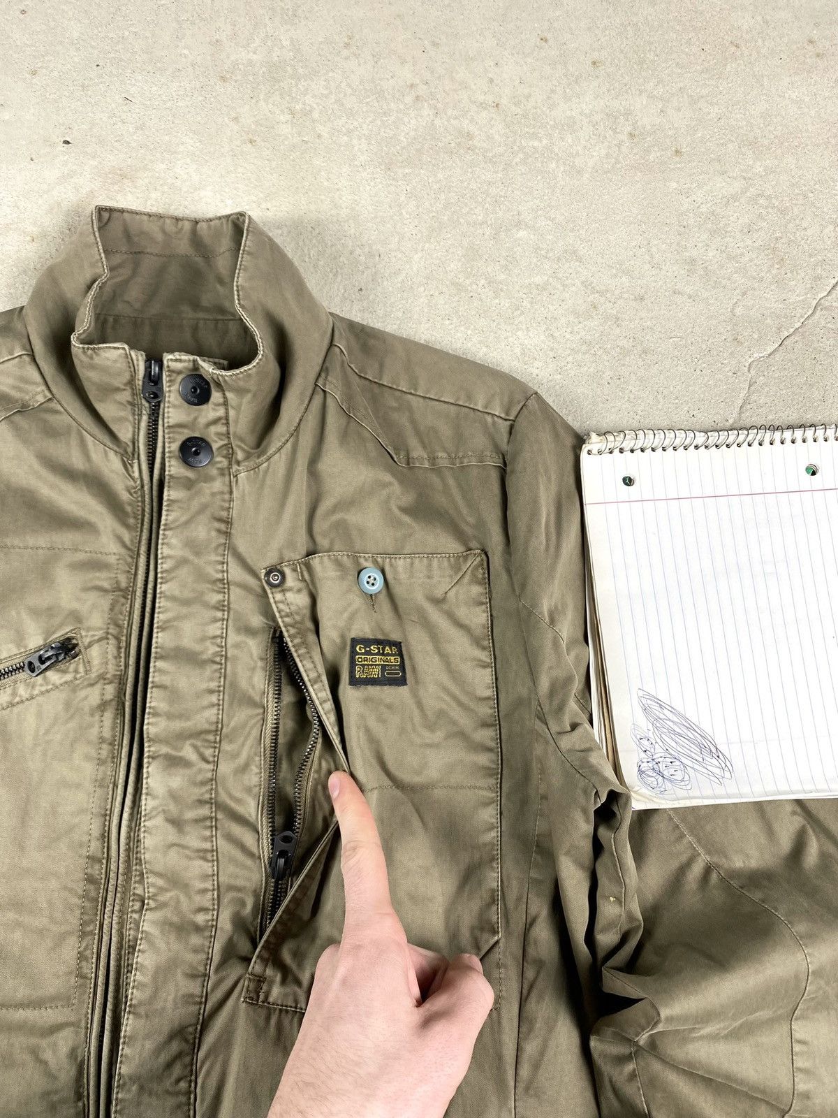 G-Star Vintage 90's G-Star Raw Jacket Military Pocket Archival Size US L / EU 52-54 / 3 - 6 Thumbnail