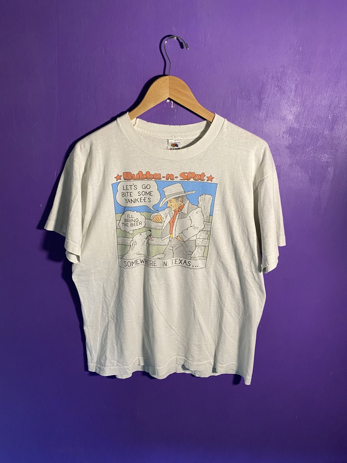 Other Vintage 90s Bubba n spot somewhere in texas comic tee Size US L / EU 52-54 / 3 - 1 Thumbnail