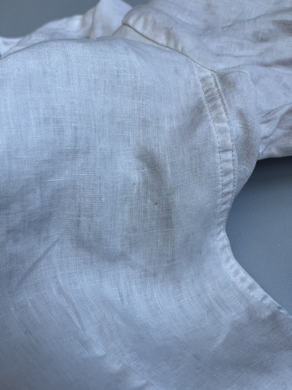 Black Label × Rundholz RUNDHOLZ Black Label Women White Linen Faded Pocket Blazer Size M / US 6-8 / IT 42-44 - 21 Thumbnail