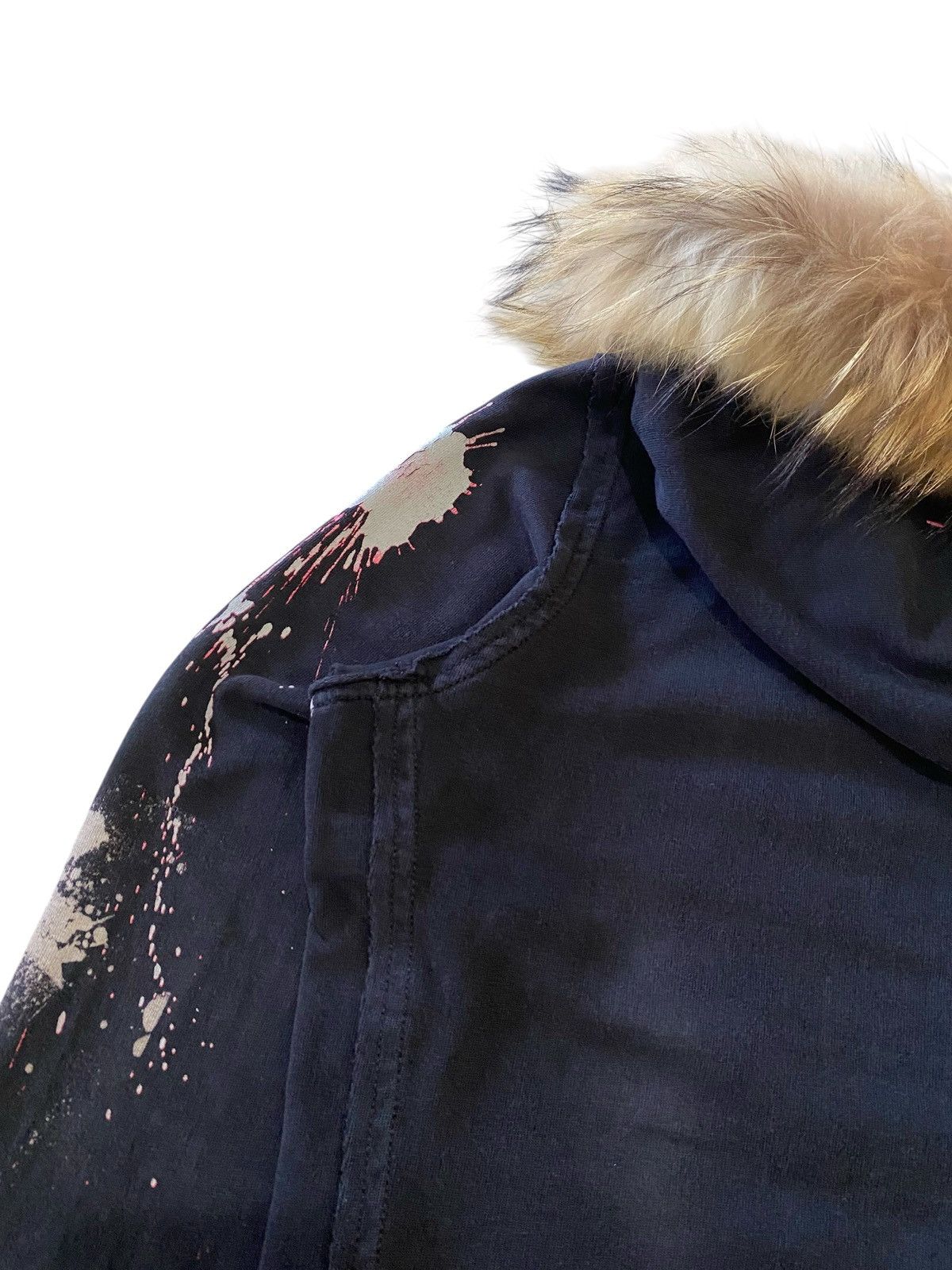 Japanese Brand Fur Vintage O’Neill Hoodie Paint Splatter Distressed Grunge Size US M / EU 48-50 / 2 - 12 Thumbnail
