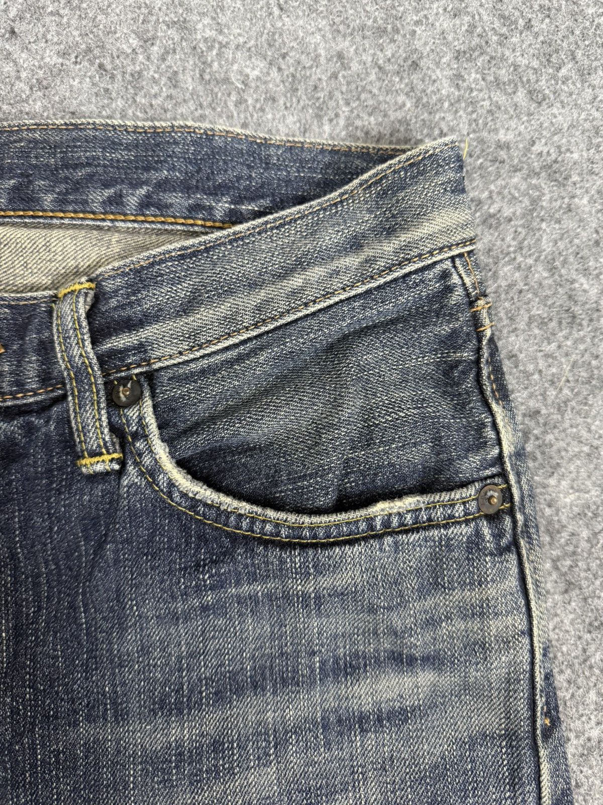 Kapital A14 EDWIN 505ZX SELVEDGE DENIM MUD WASH Size US 29 - 7 Thumbnail