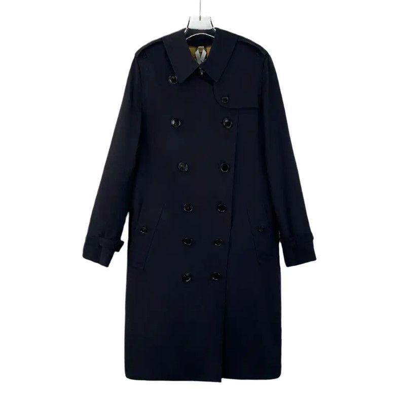 Burberry Burberry Women's Black Cotton Trench Coat Size XS / US 0-2 / IT 36-38 - 1 Thumbnail