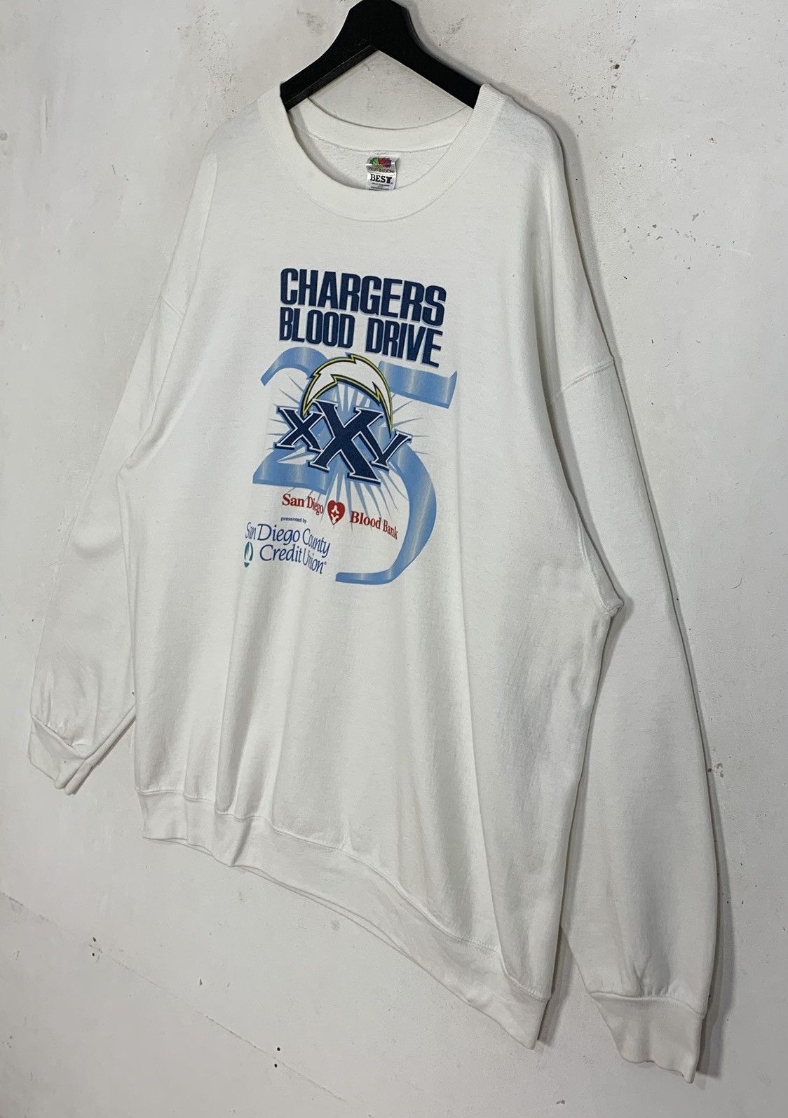 Fruit Of The Loom Vintage FruitOfTheLoom Charger Blood Drive Sweatshirt Size US XL / EU 56 / 4 - 5 Thumbnail