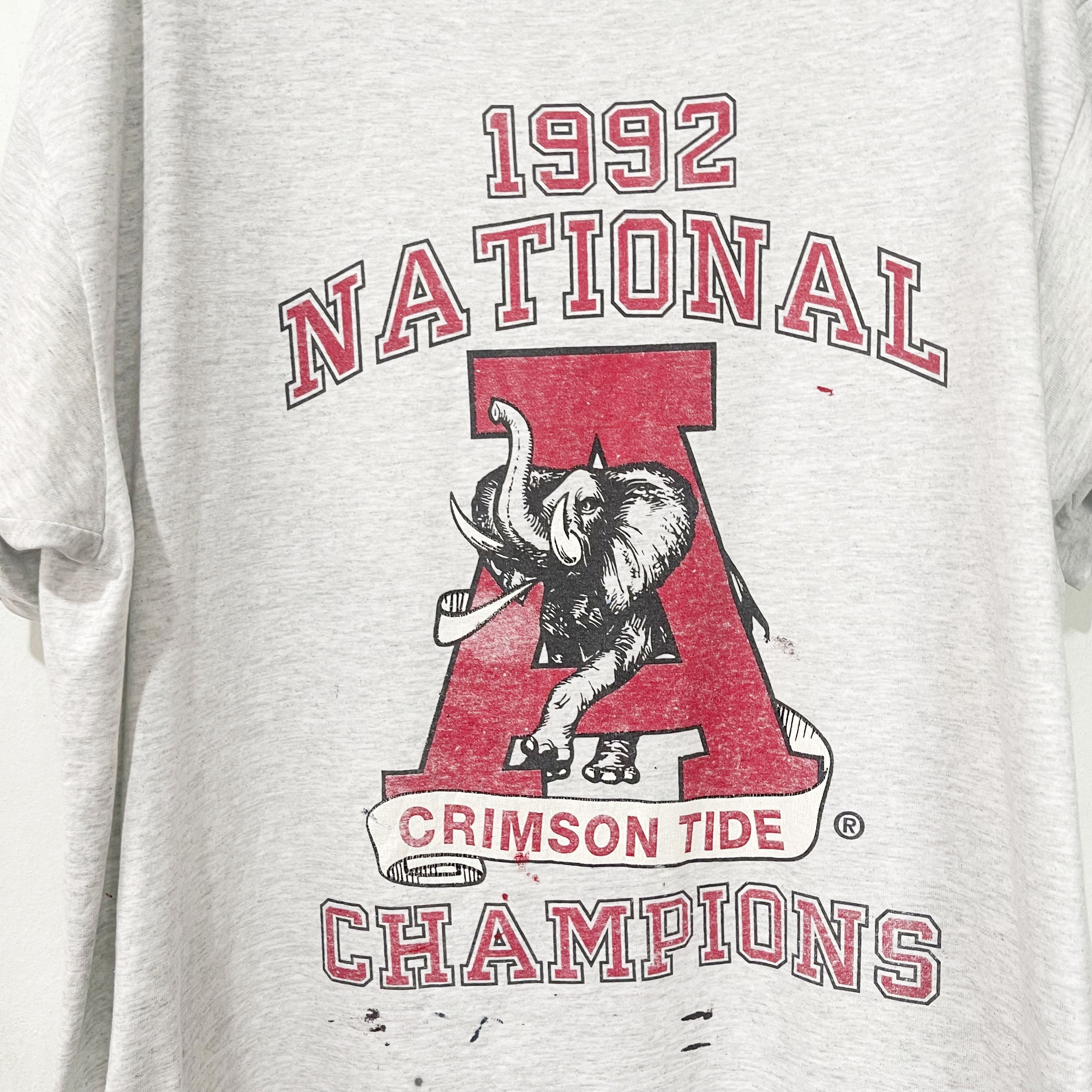 Vintage Vintage 1992 Alabama Crimson Tide T-Shirt Size US XL / EU 56 / 4 - 2 Thumbnail