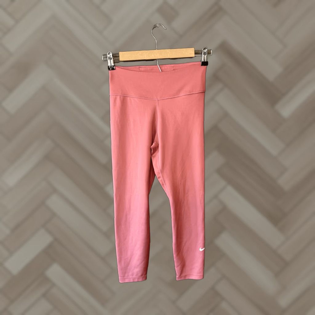 Nike Nike Leggings Women Size Small Pink Dri-fit Cropped Athletic Activewear Womens Size 28" / US 6 / IT 42 - 1 Thumbnail