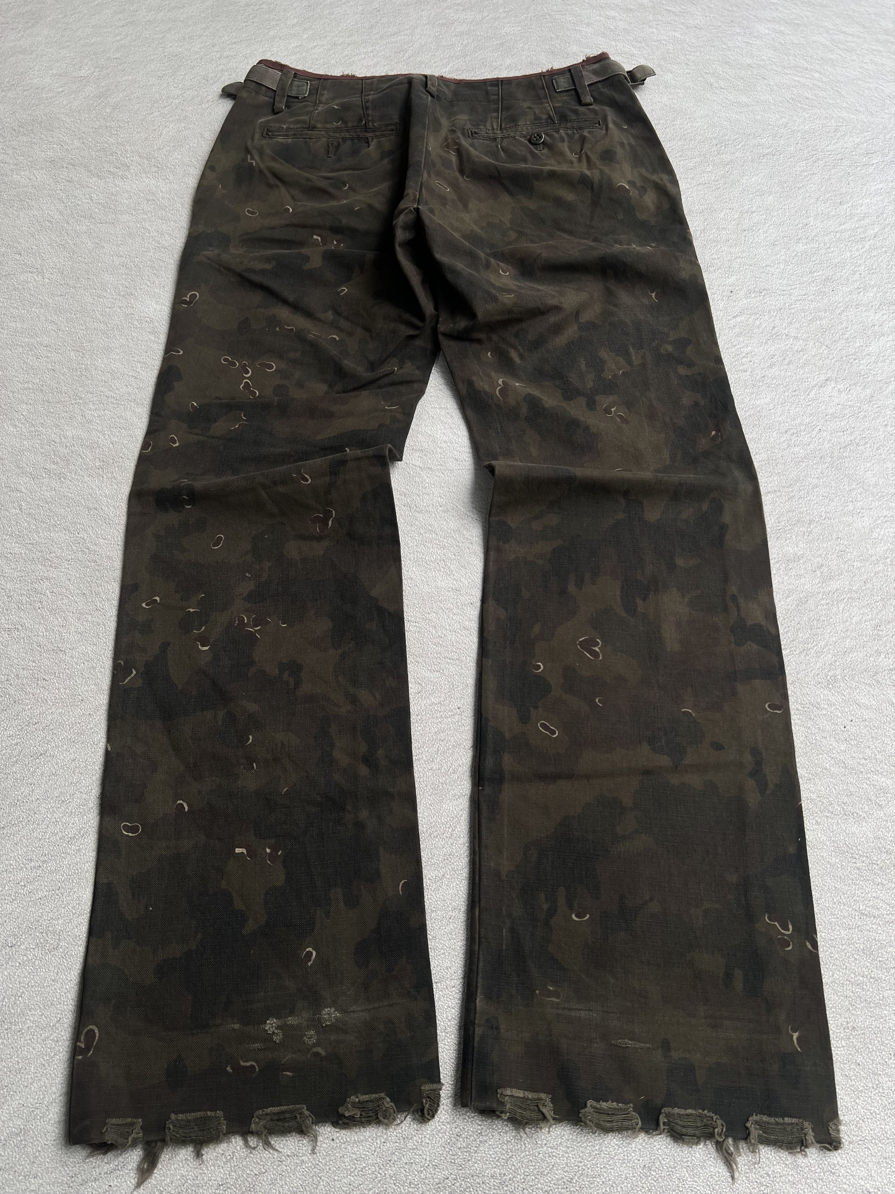 Japanese Brand 2000s Archival Hysteric Camo Distressed Baggy y2k Lgb Ifsix Size US 29 - 2 Thumbnail