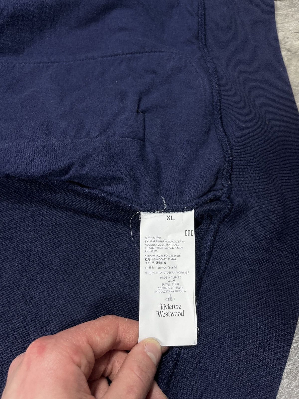Vivienne Westwood Vivienne Westwood Zip Up Hoodie Designer Hype Rare Orb Logo Size US XL / EU 56 / 4 - 17 Thumbnail