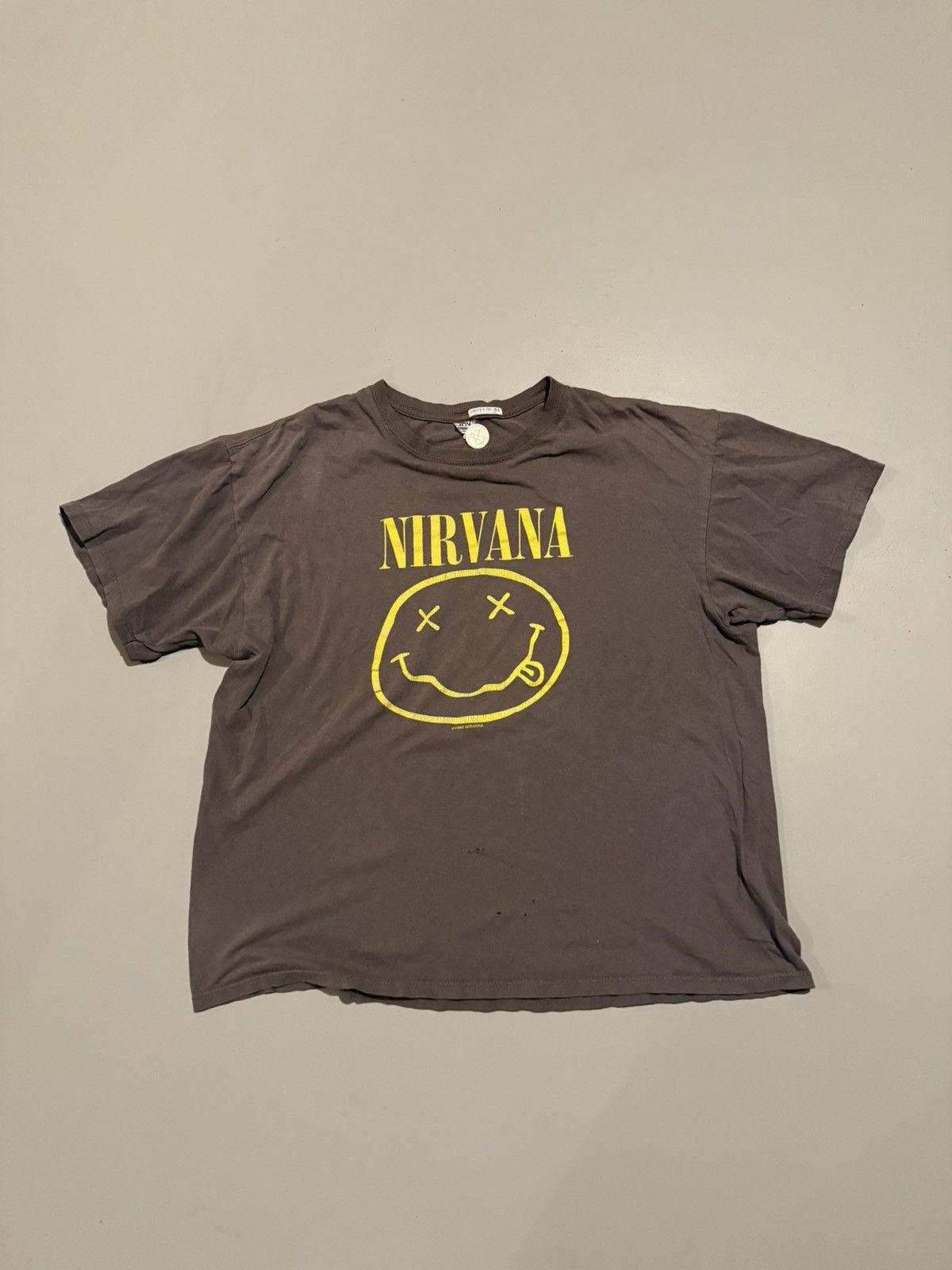 Anvil Vintage Nirvana Grunge Band T Shirt 90s 2000s Dated 1992 Size US L / EU 52-54 / 3 - 1 Thumbnail